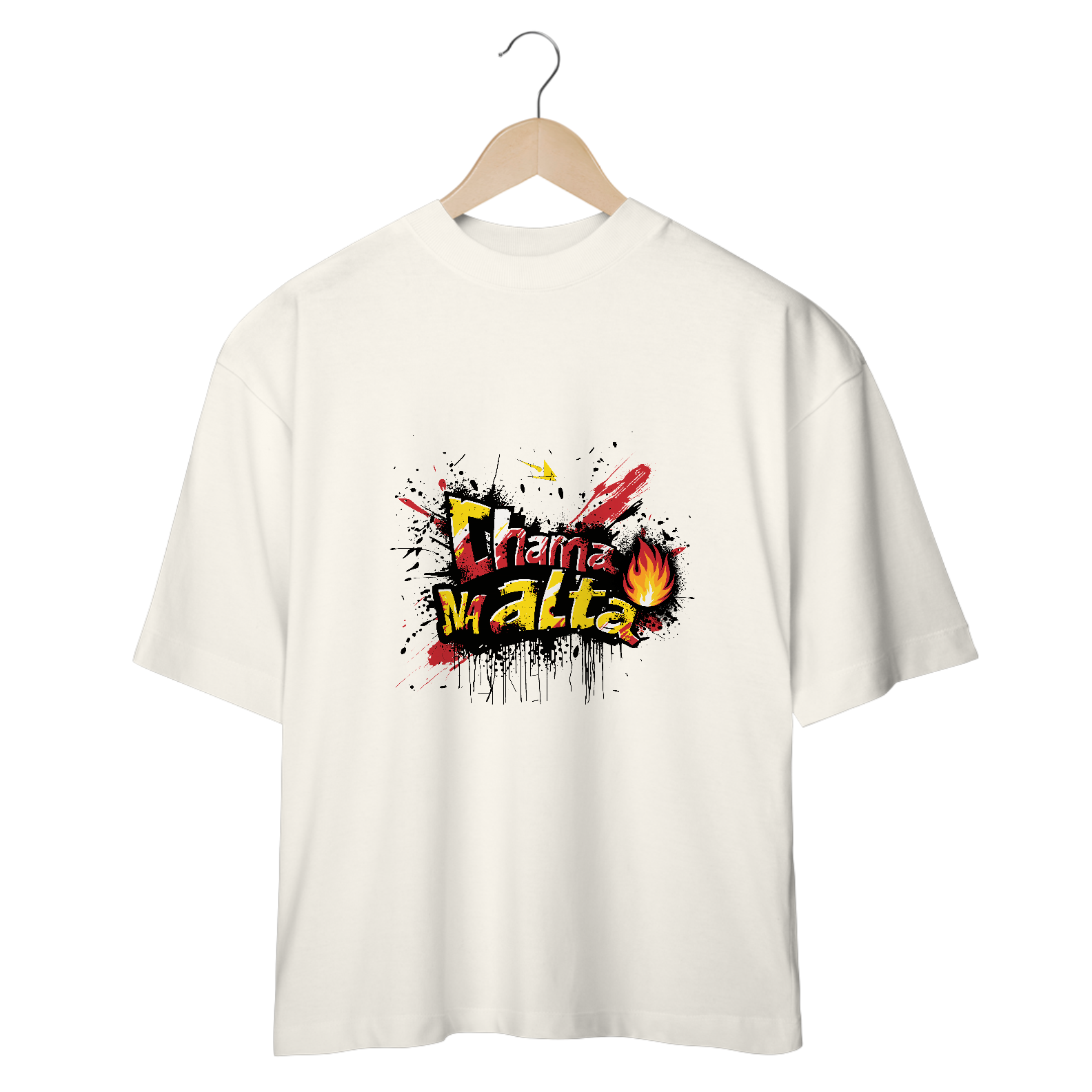 Nome do produto: Camiseta Over Size Chama na Alta - Fire