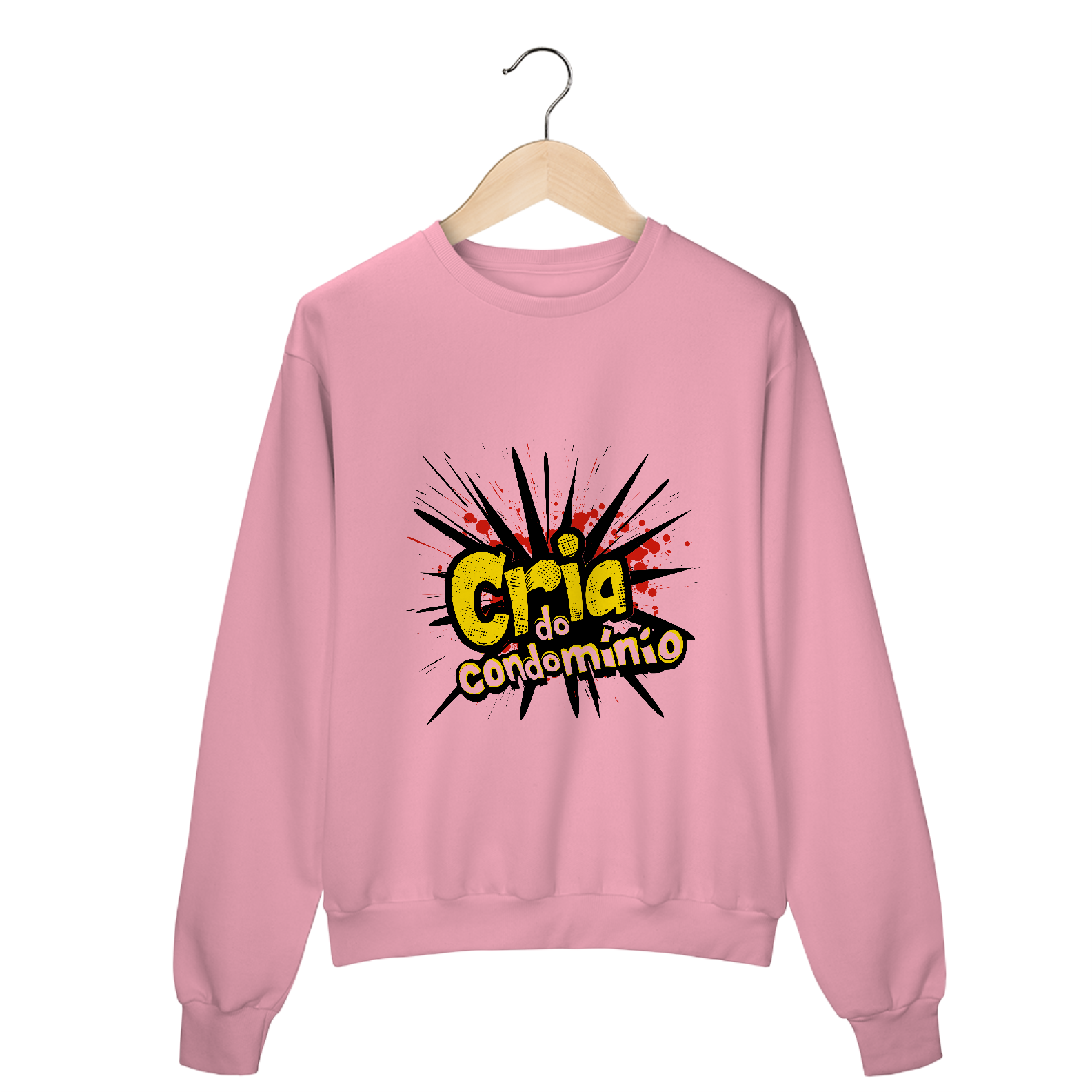 Nome do produto: Moletom Fechado Neon Cria do Condomínio
