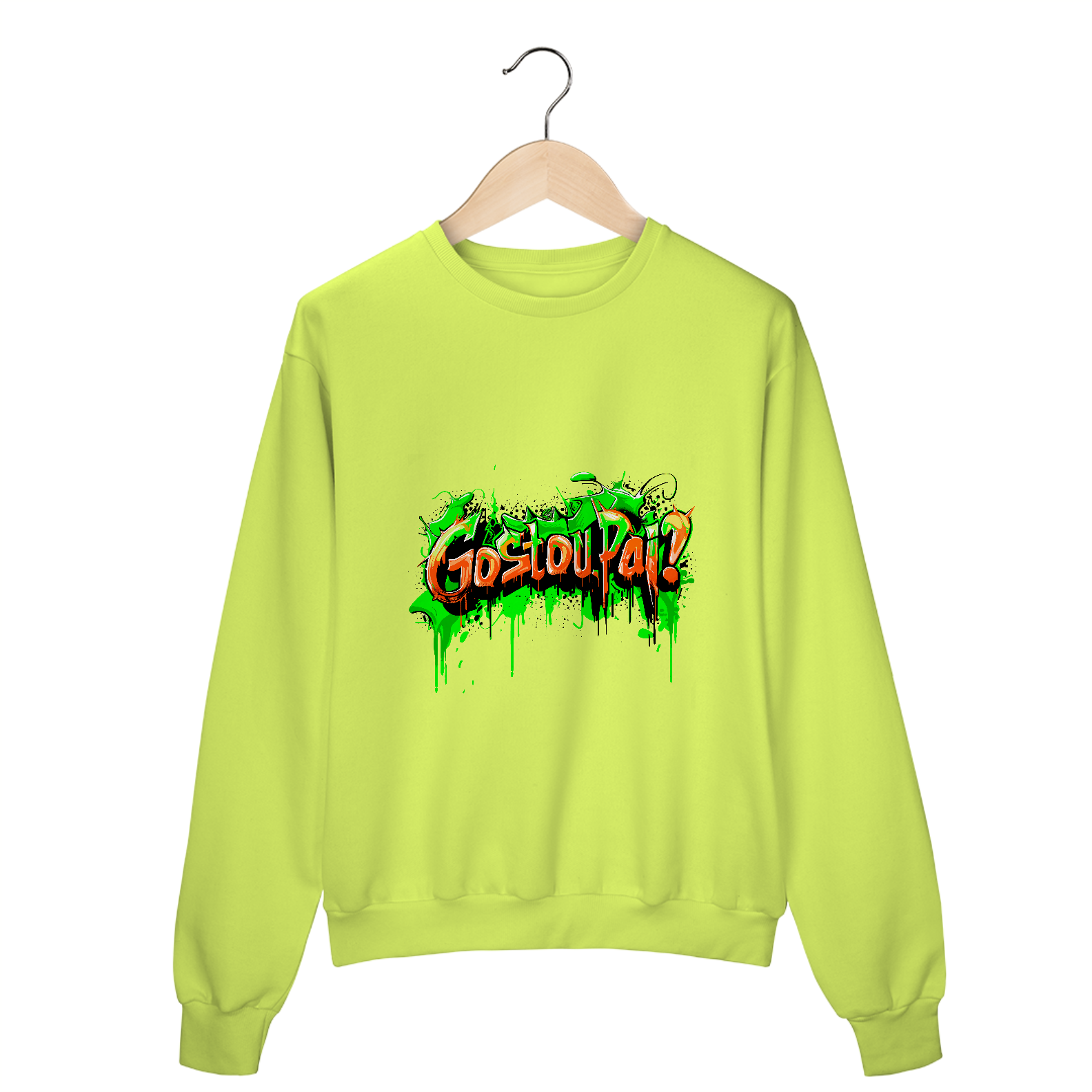 Nome do produto: Moletom Fechado Neon Gostou, pai?