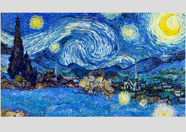 Nome do produto: Van Gogh: Noite Estrelada, 1889 | Óleo sobre Tela