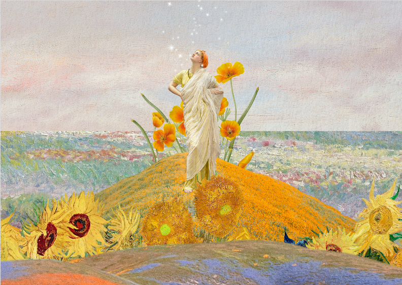 Nome do produto:  Pôster Van Gogh Floral Dreamscape