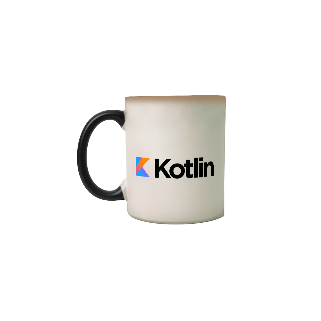 Nome do produto: Caneca mágica Kotlin