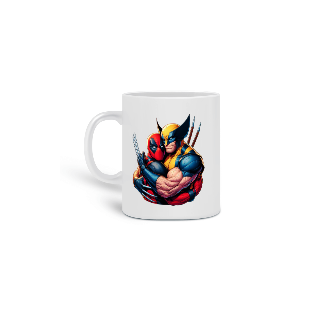 Nome do produto: Caneca Deadpool & Wolverine