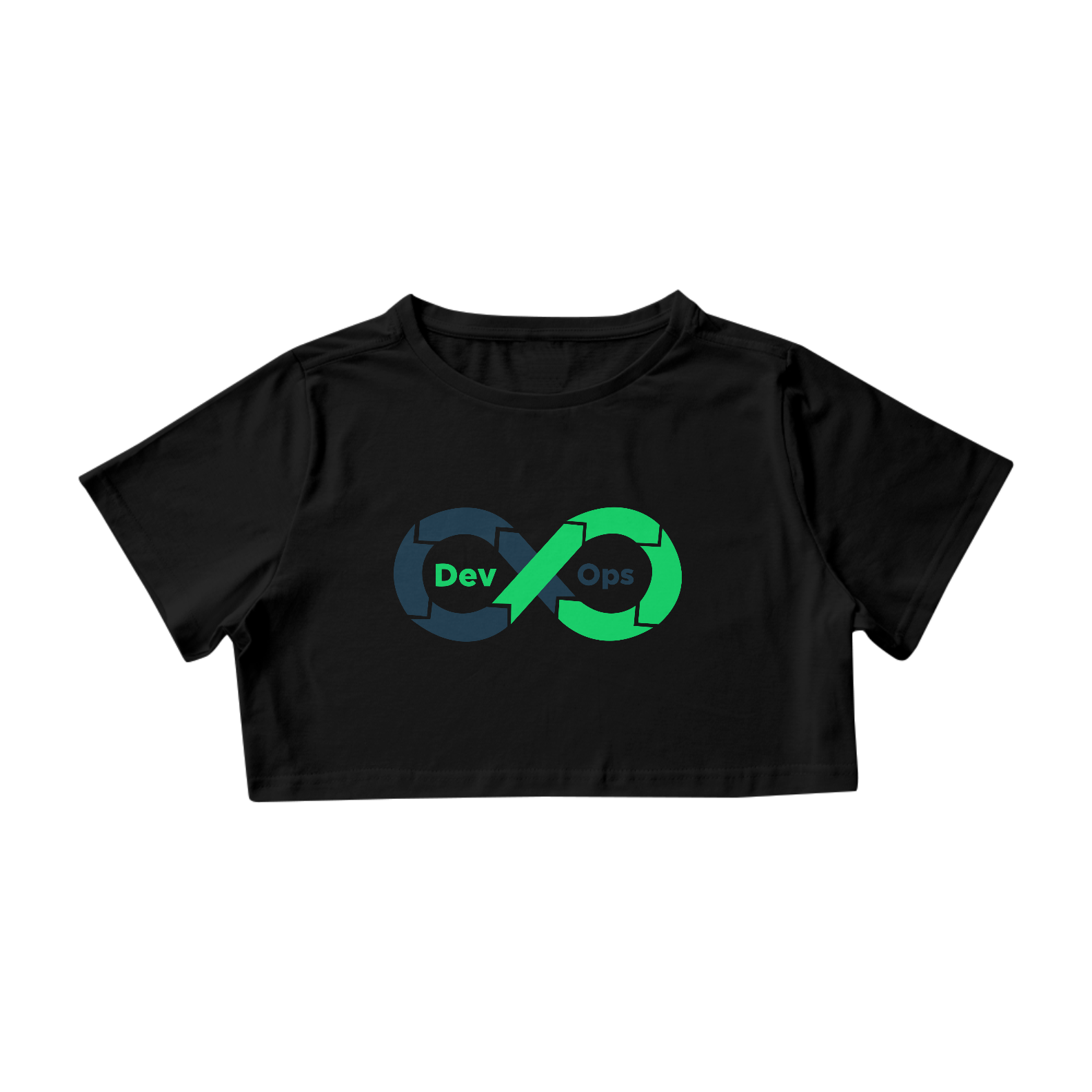 Nome do produto: Camiseta DevOps - Cropped