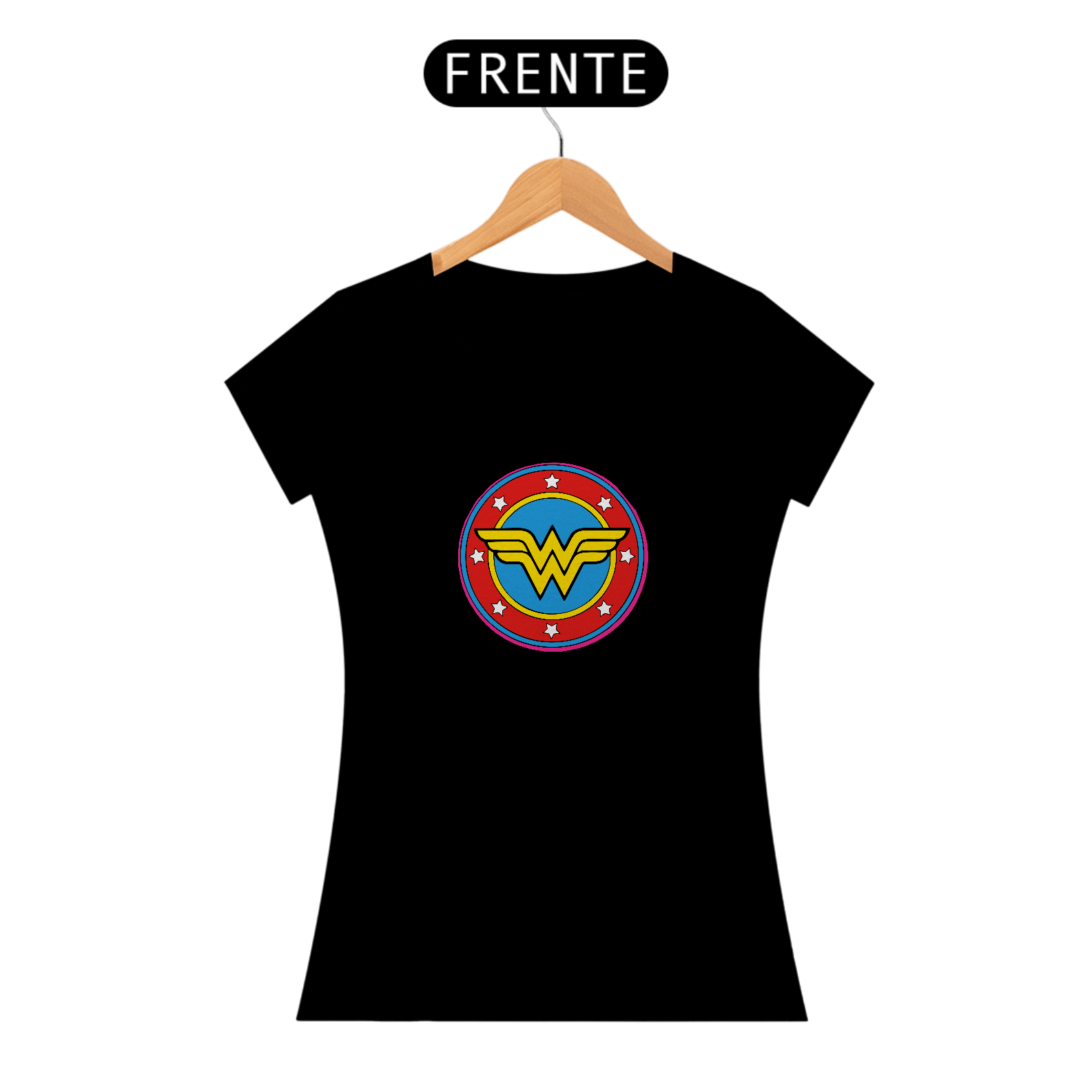 Nome do produto: Camiseta Mulher Maravilha