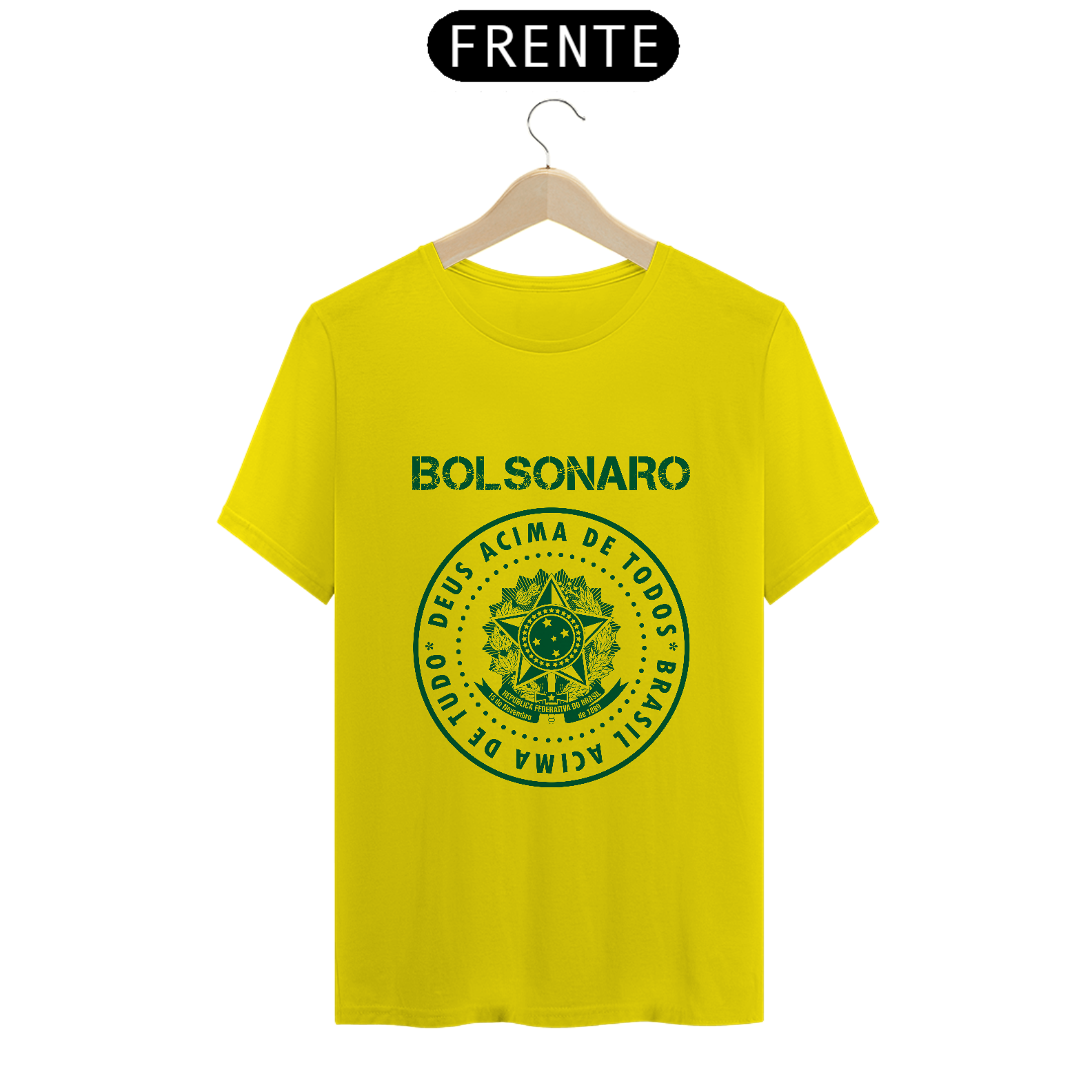 Nome do produto: T-Shirt Classic Bolsonaro - Deus Acima de Todos