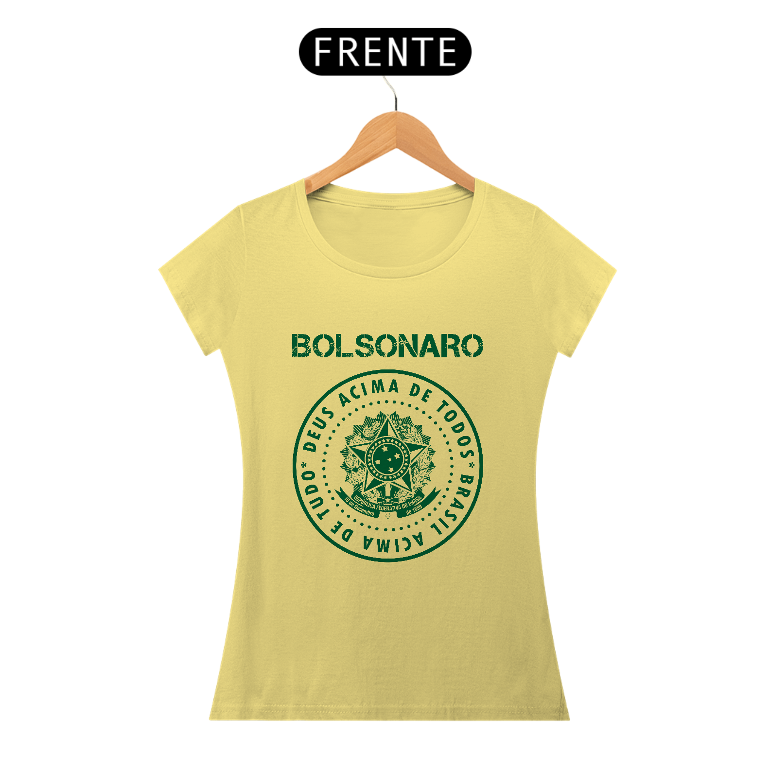 Nome do produto: T-Shirt Baby Estonada Bolsonaro - Deus Acima de Todos