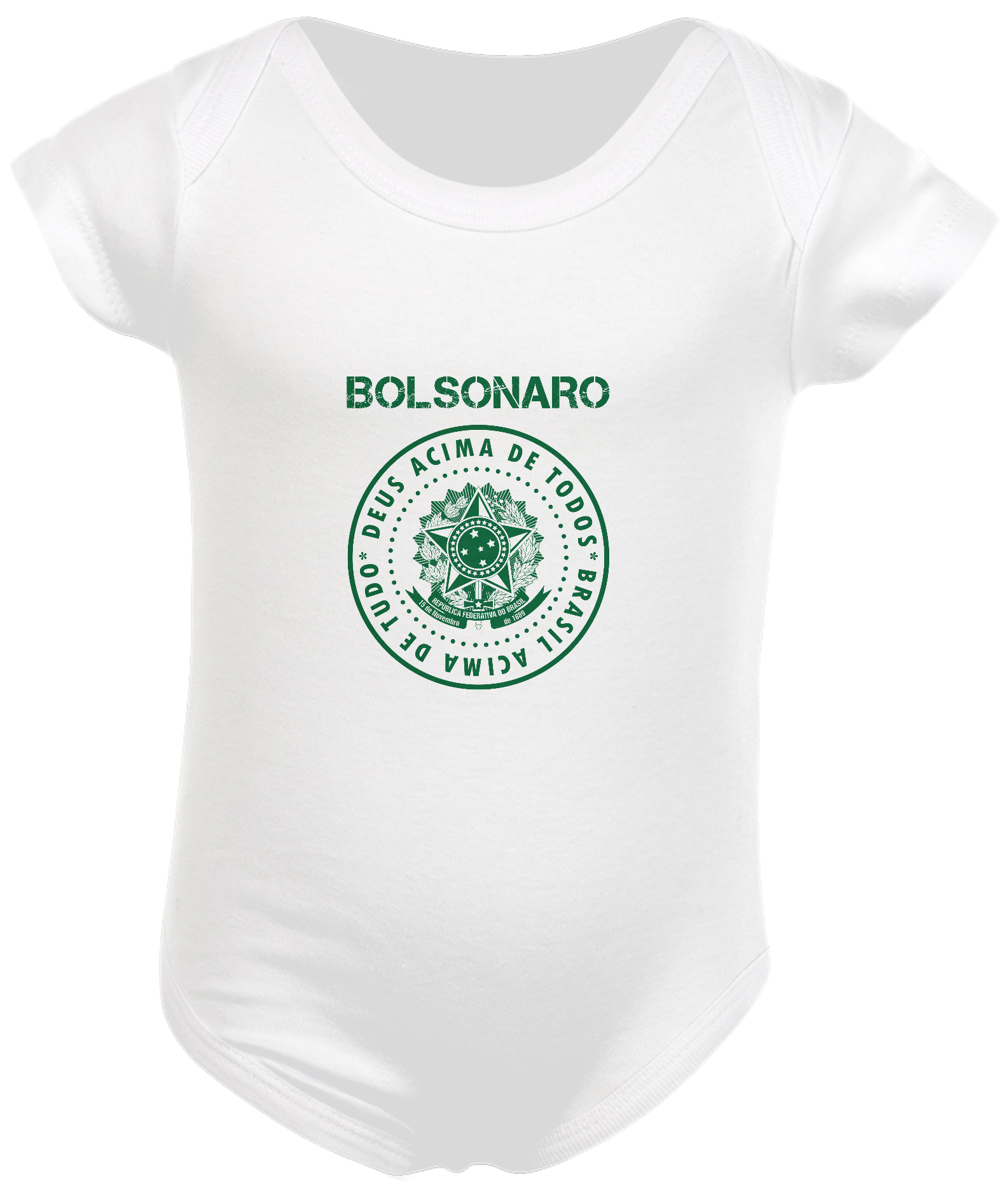 Nome do produto: Body Infantil Bolsonaro Deus Acima de Todos