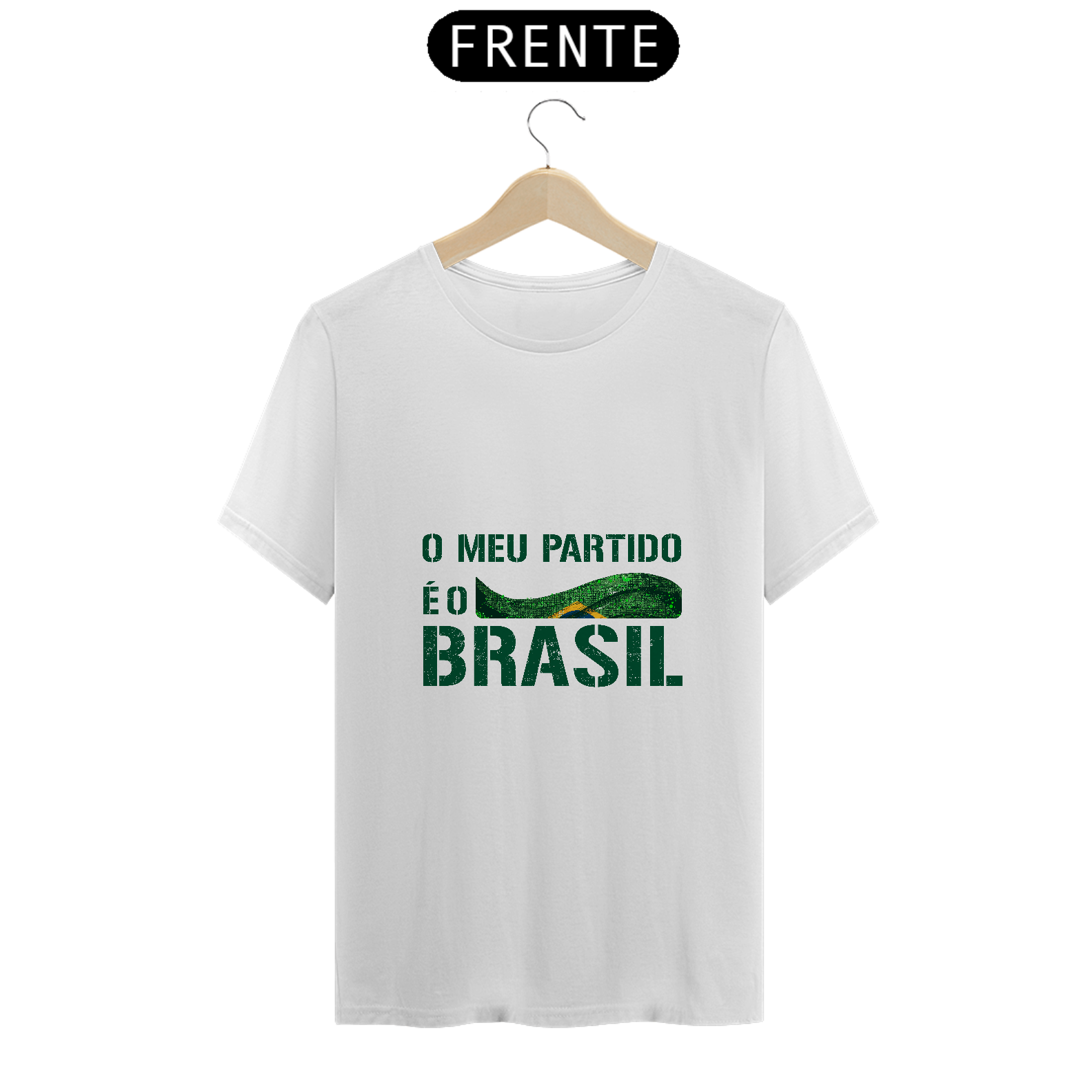 Nome do produto: T-Shirt Classic O Meu Partido é o Brasil