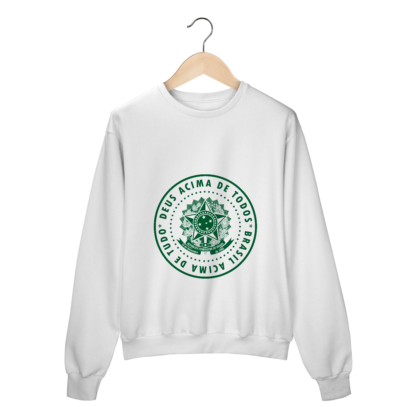 Nome do produto: Moletom Fechado Deus Acima de Tudo