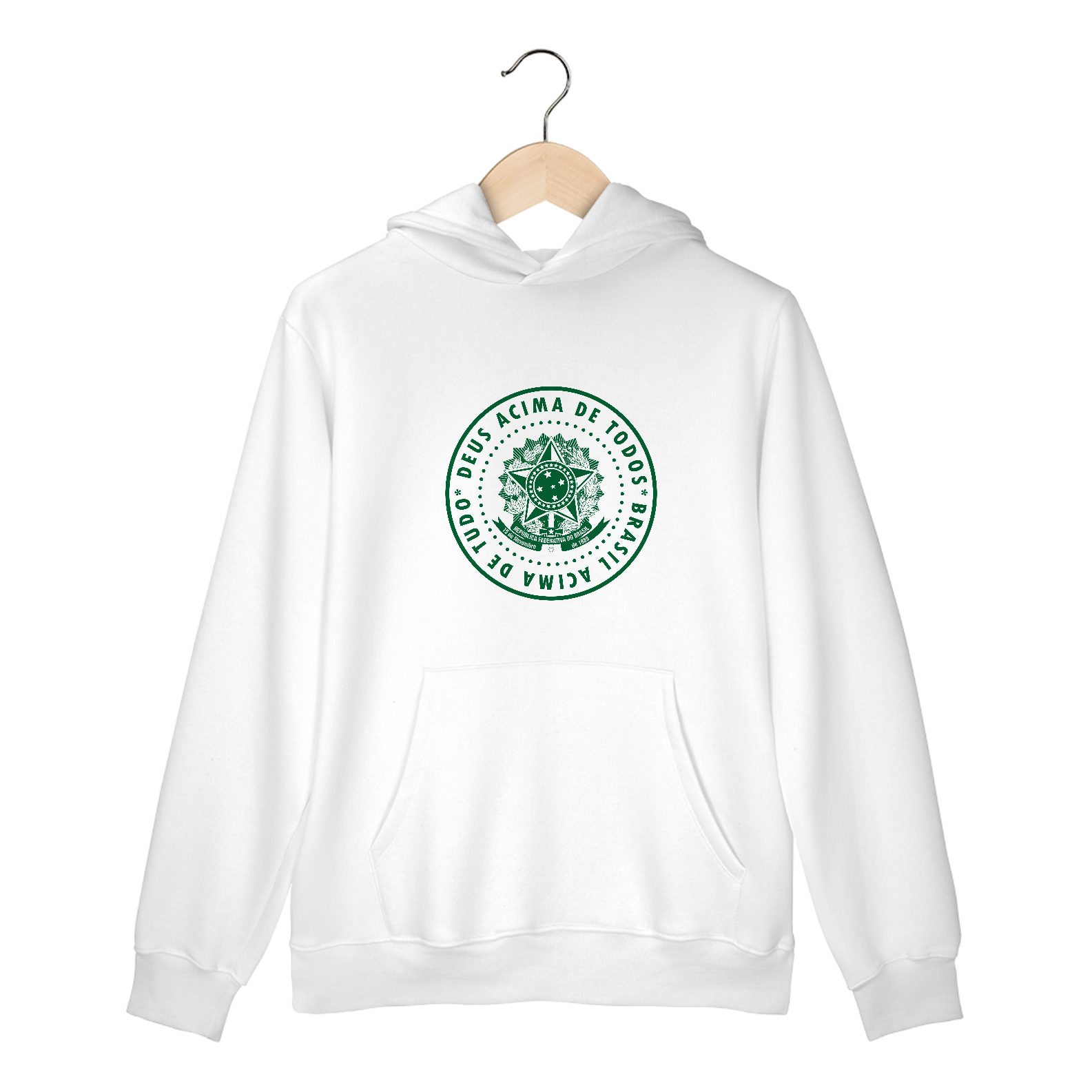 Nome do produto: Moletom Canguru Deus Acima de Tudo