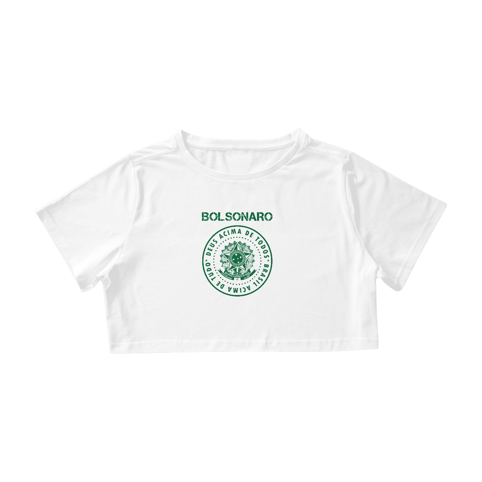 Nome do produto: Cropped Bolsonaro Deus Acima de Todos