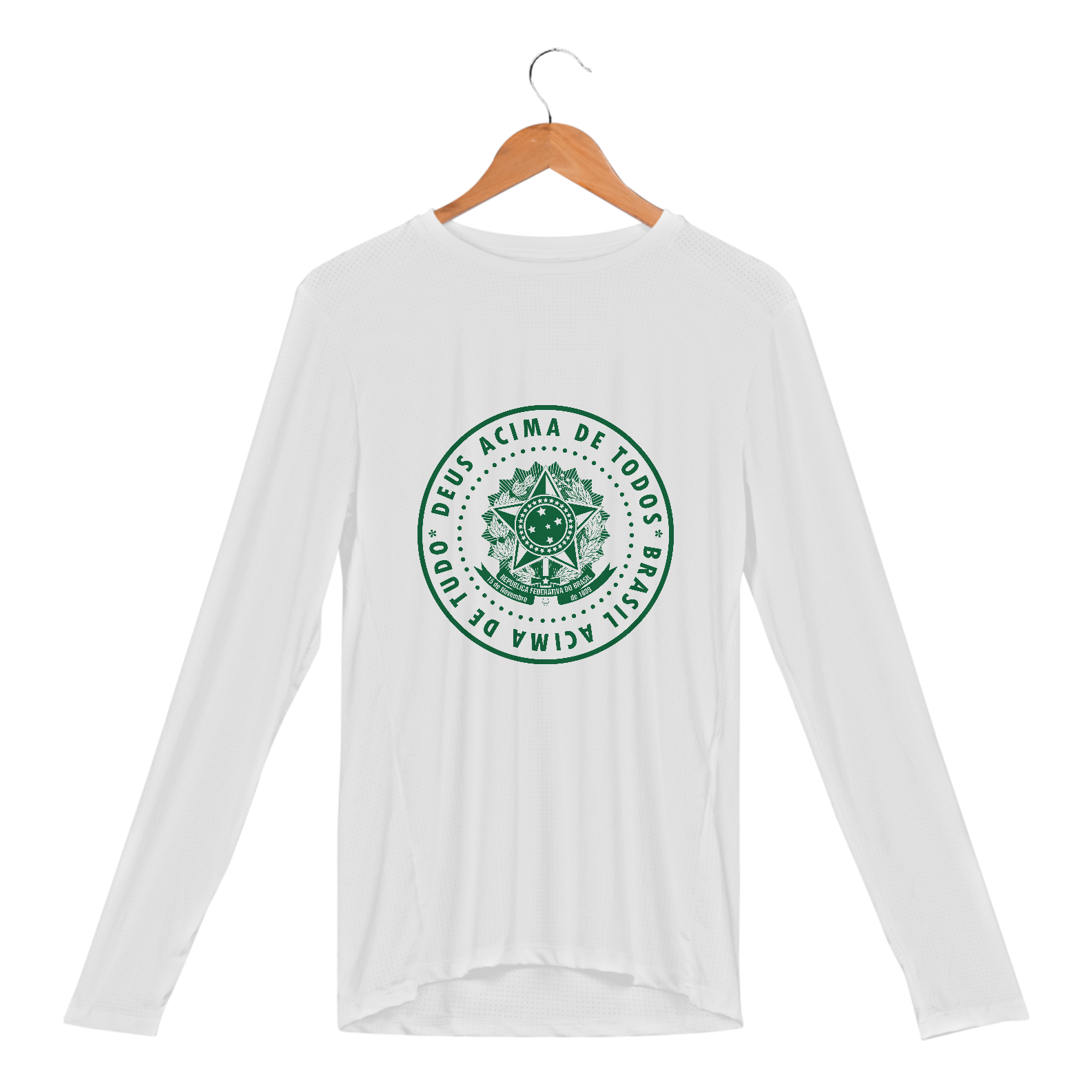 Nome do produto: Manga Longa Dry UV Deus Acima de Todos