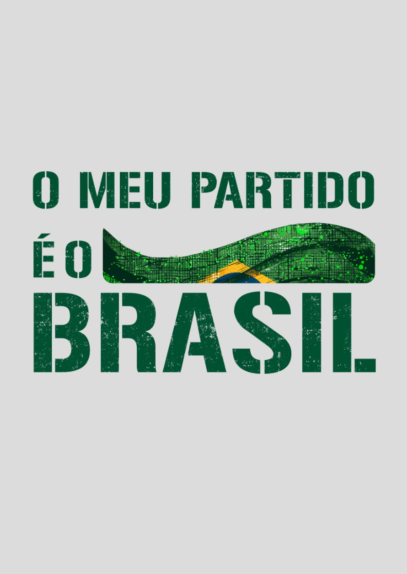 Nome do produto: Poster Retrato Meu Partido Brasil