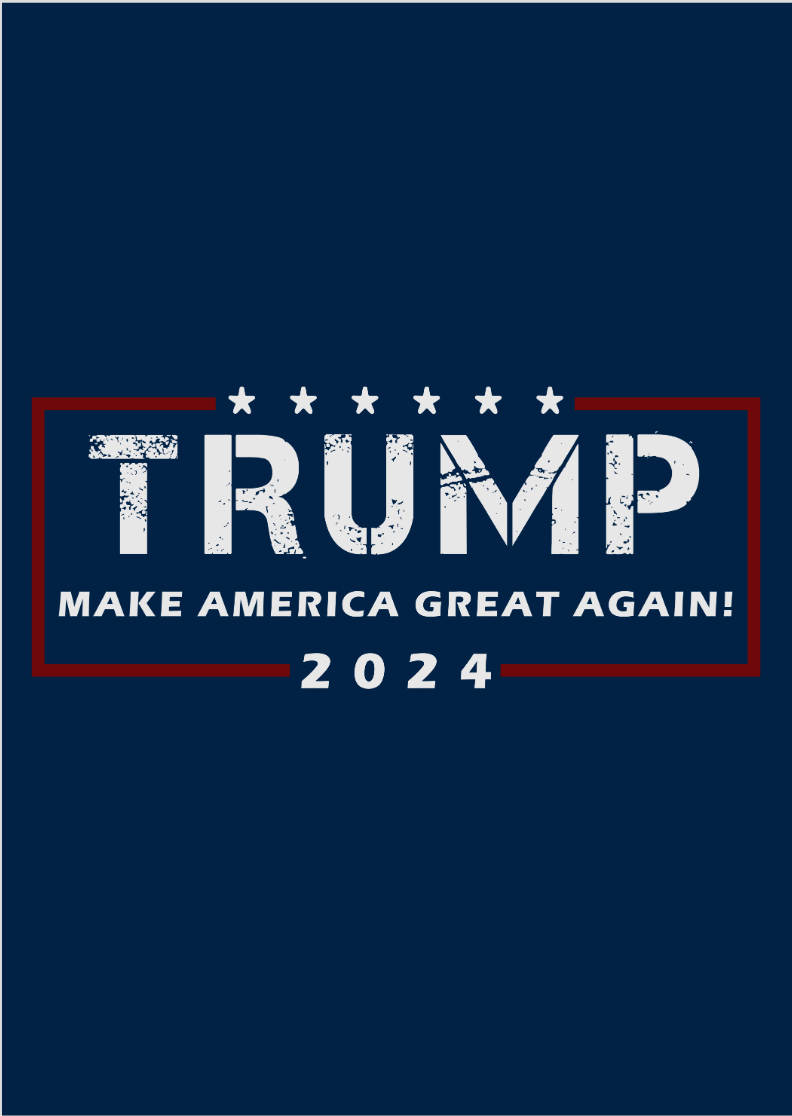 Nome do produto: Poster Retrato Trump 2024