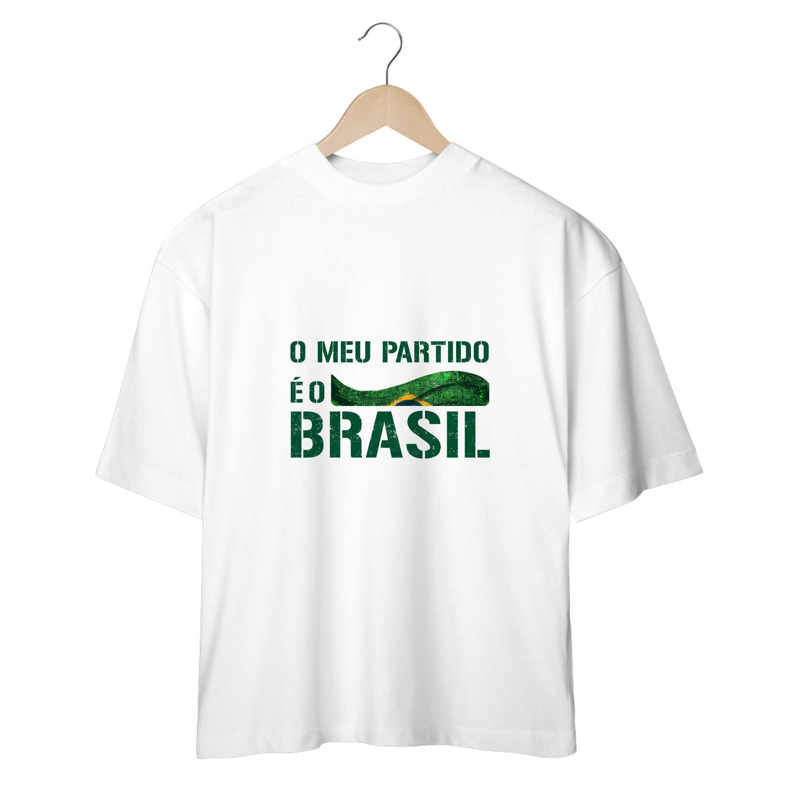 Nome do produto: Oversize Meu Partido é o Brasil