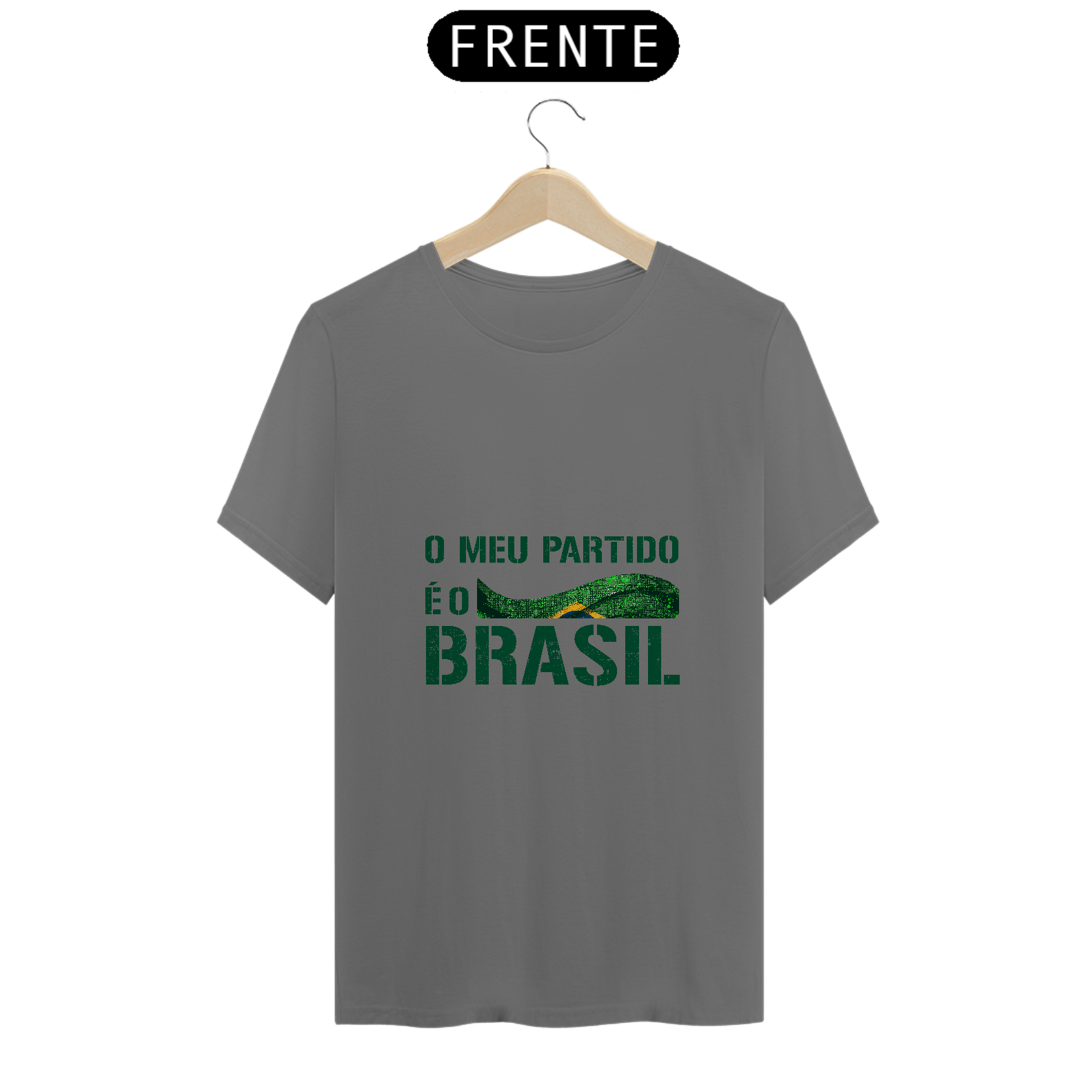 Nome do produto: T-Shirt Estonada O Meu Partido é o Brasil
