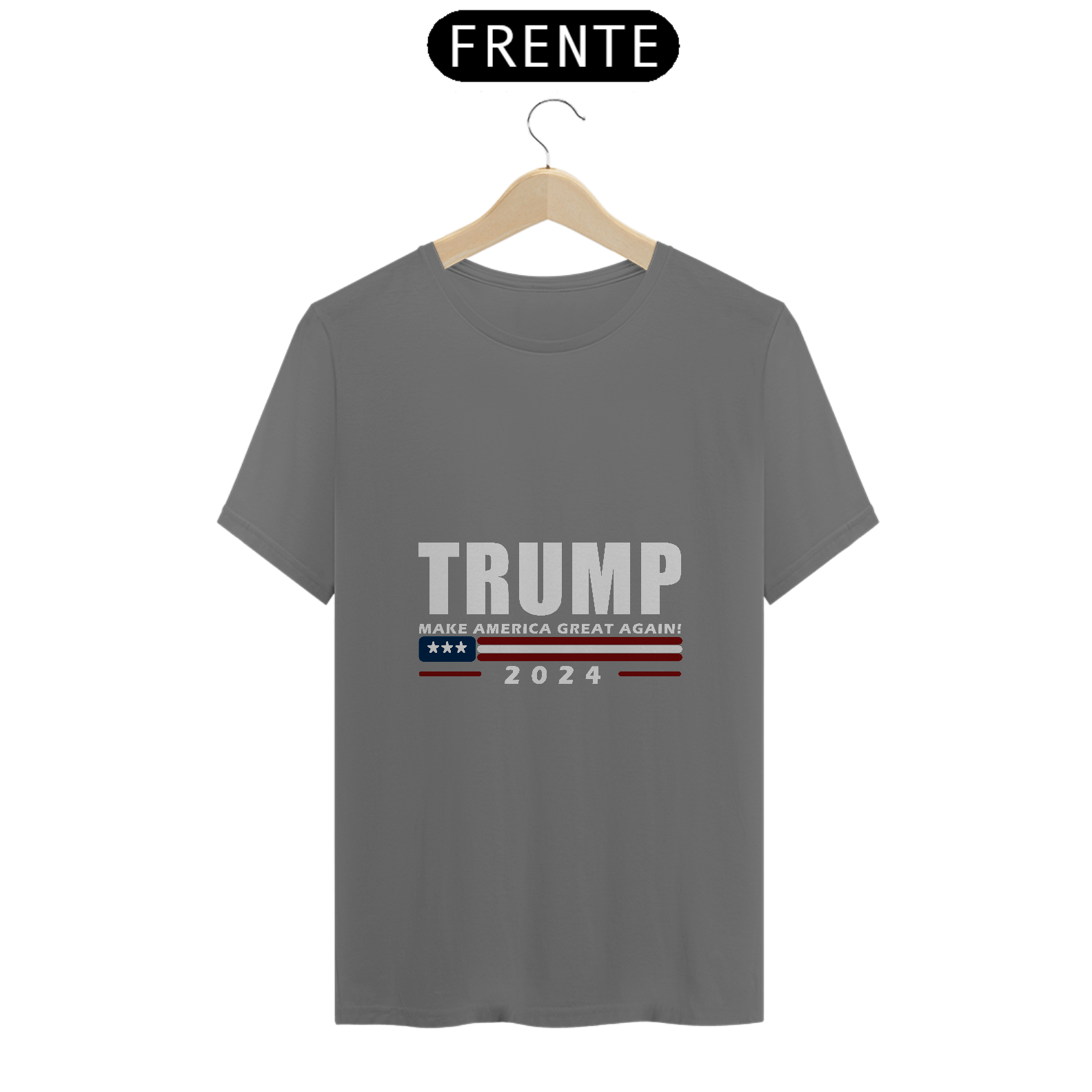Nome do produto: T-Shirt Estonada Trump Make America Great Again
