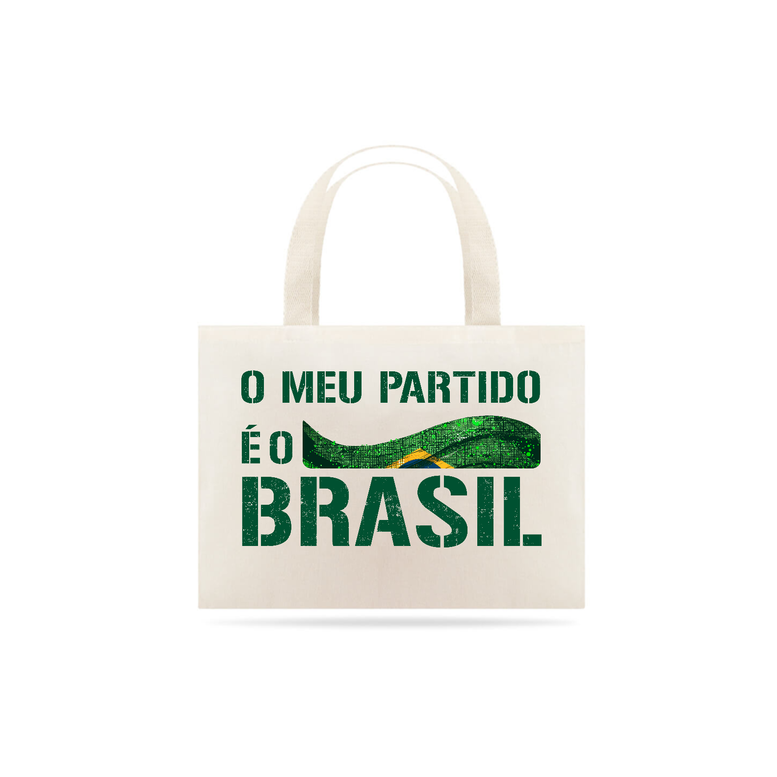Nome do produto: Ecobag O Meu Partido é o Brasil