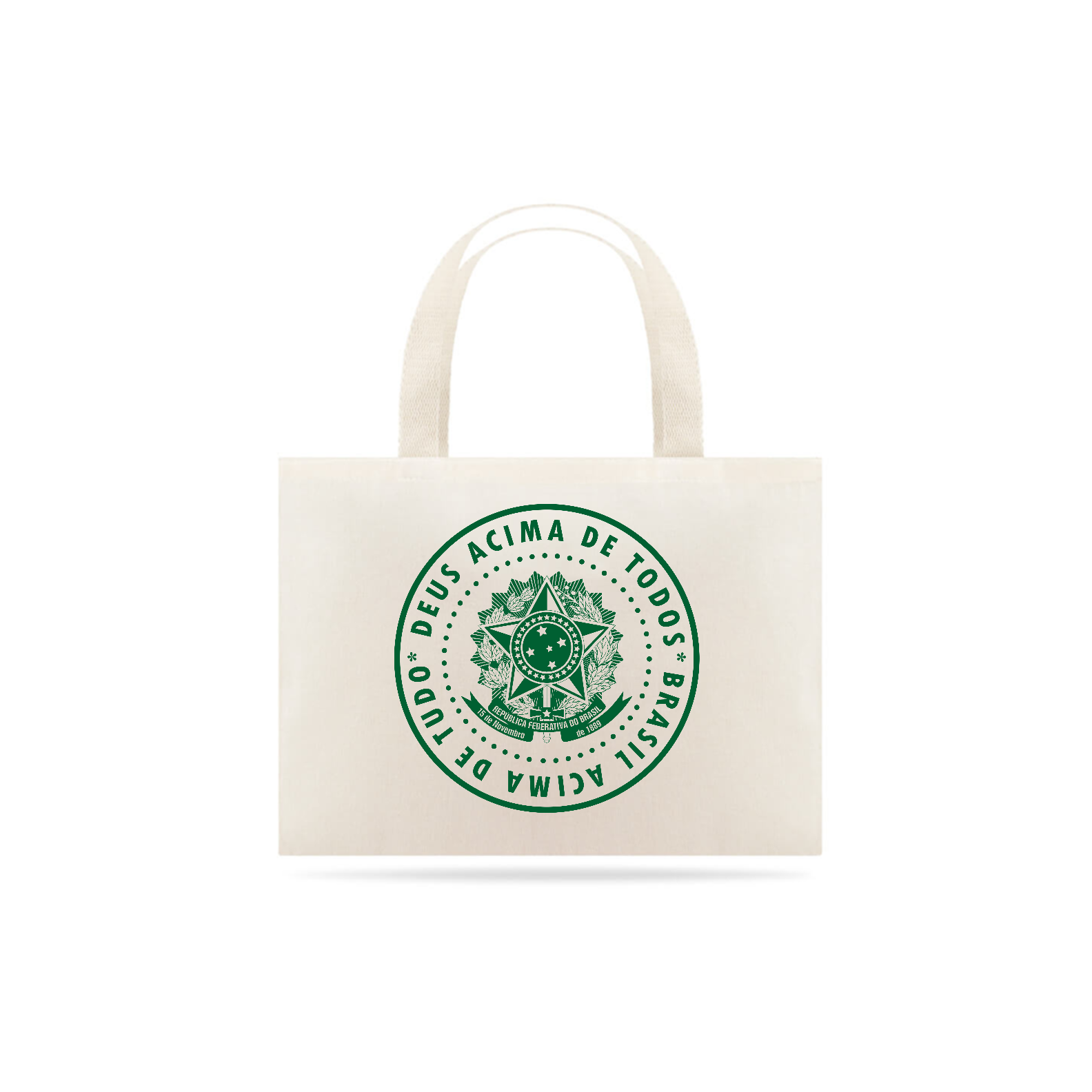 Nome do produto: Ecobag Deus Acima de Todos