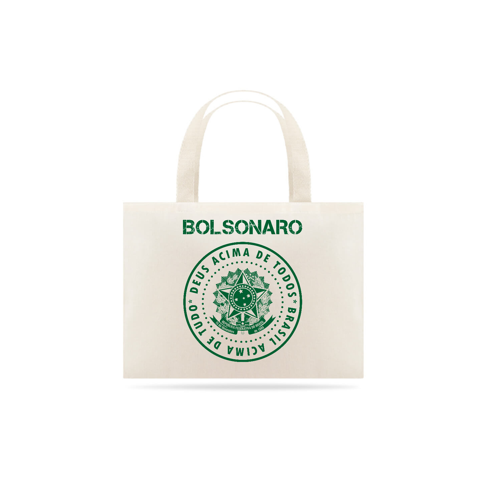 Nome do produto: Ecobag Bolsonaro - Deus Acima de Todos