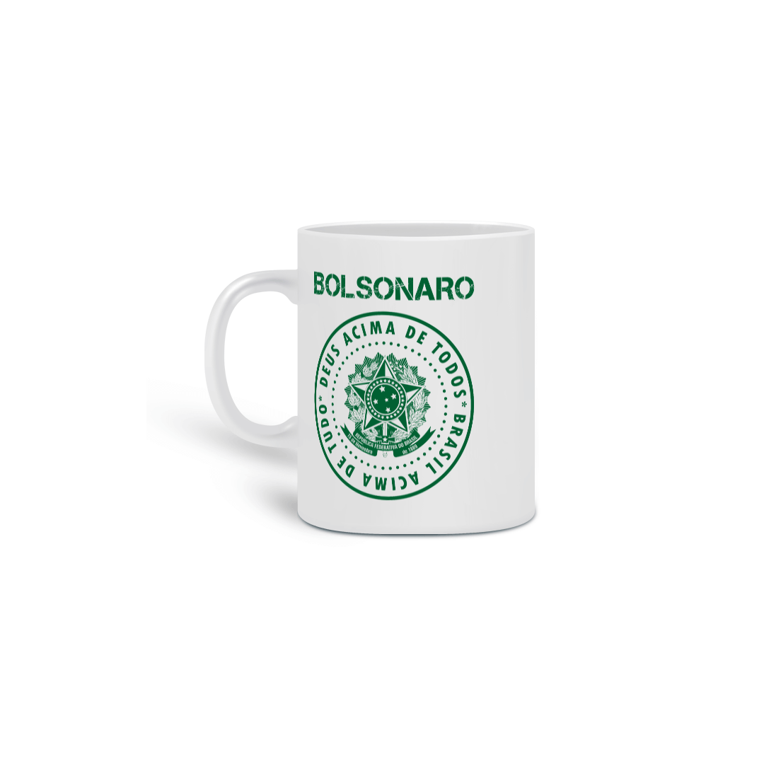 Nome do produto: Caneca  Bolsonaro - Deus Acima de Tudo