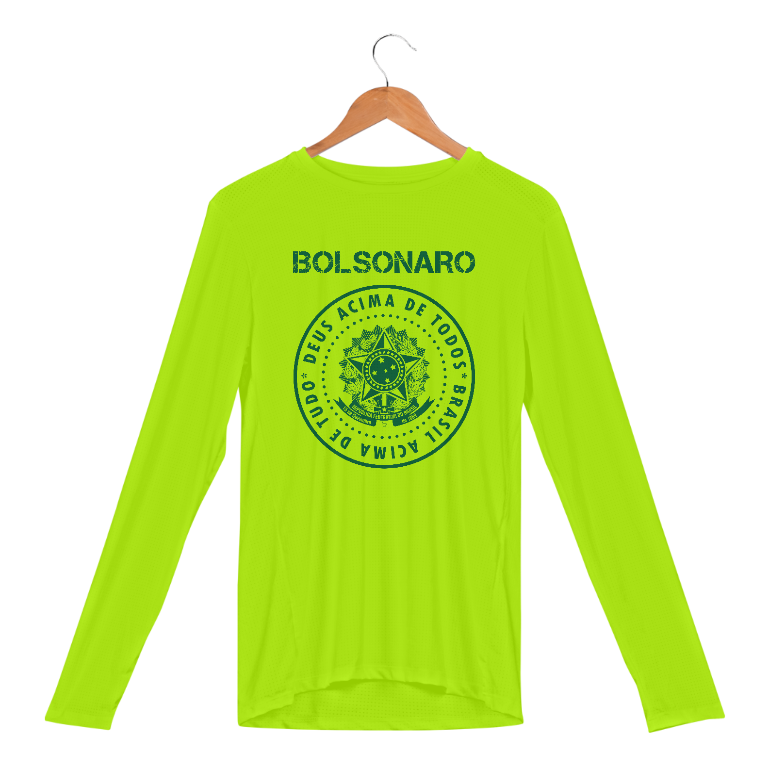 Nome do produto: Manga Longa Dry UV Bolsonaro Deus Acima de Todos