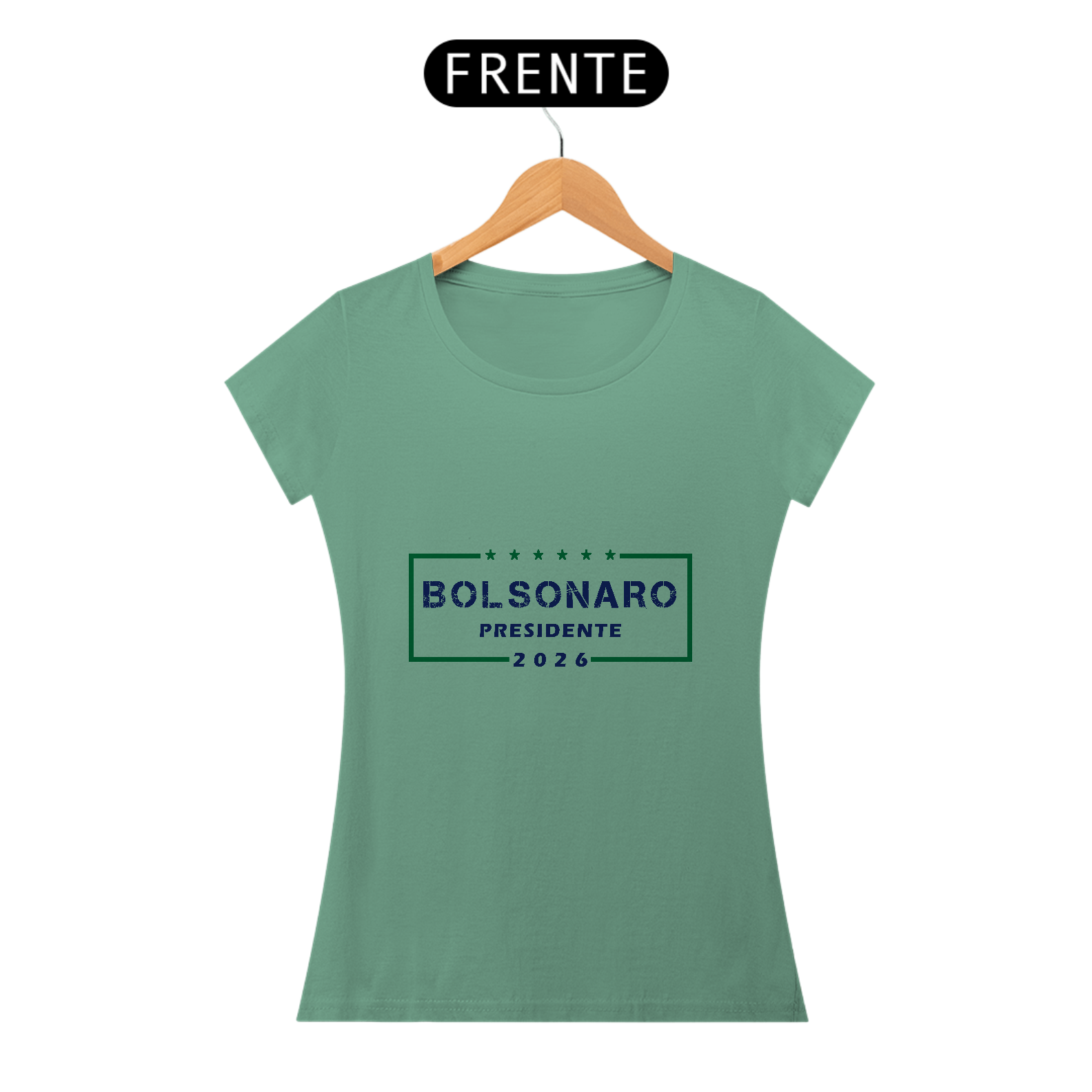 Nome do produto: T-Shirt Baby Estonada Bolsonaro Presidente