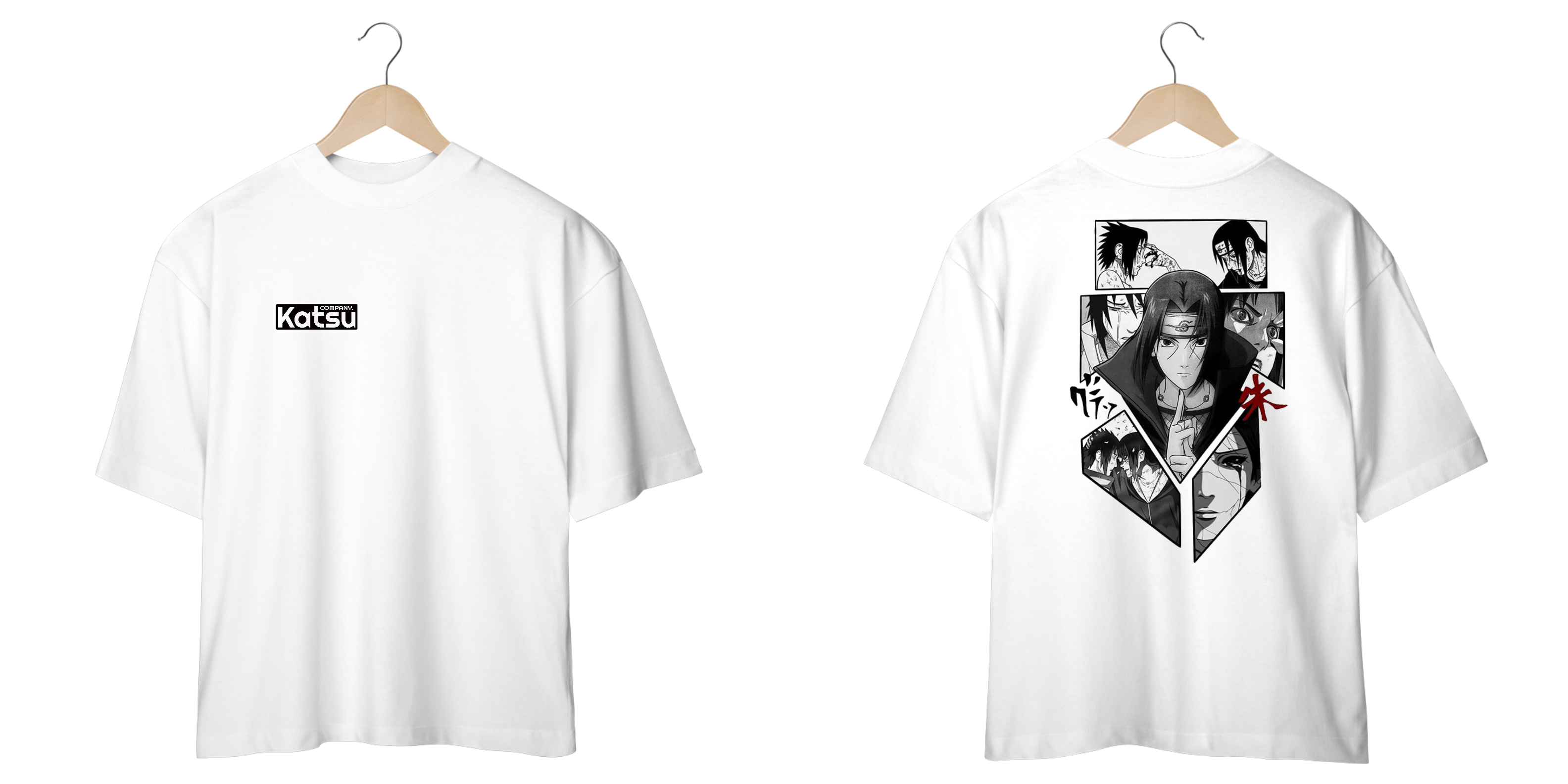 Nome do produto: Camiseta Oversized Naruto Shippuden Itachi KC013