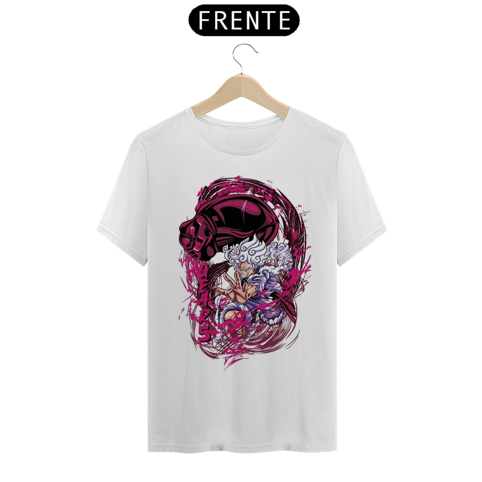 Nome do produto: camiseta luffy gear 5
