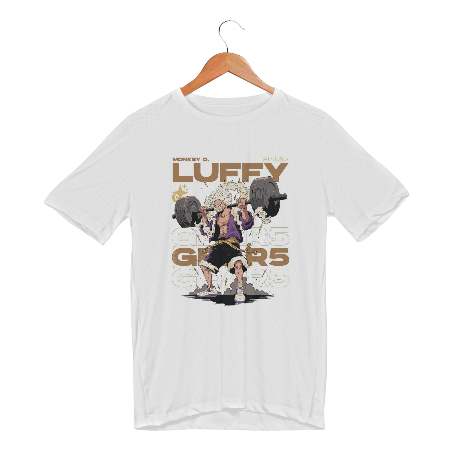 Nome do produto: camiseta sport luffy gear 5 - one piece