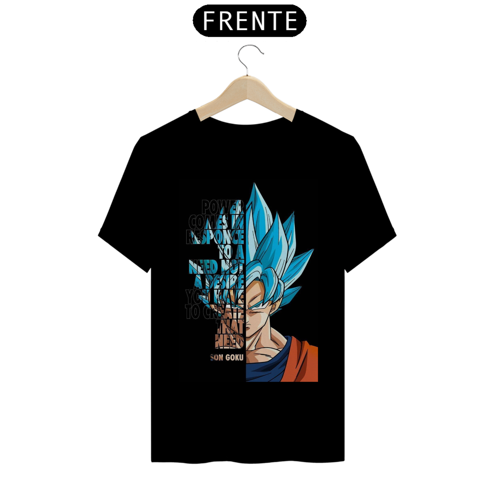 Nome do produto: camiseta goku ssj blue - dragon ball