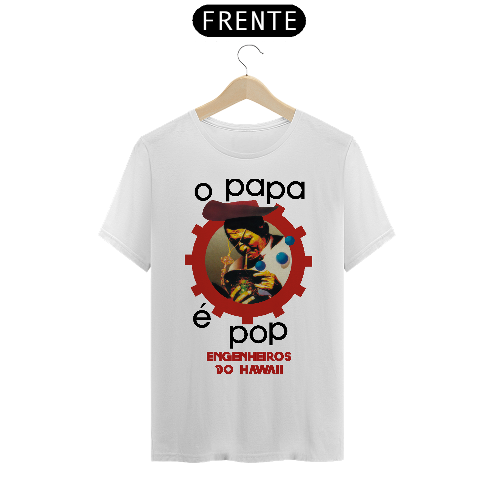 Nome do produto: T-Shirt Engenheiros do Hawaii O Papa é Pop