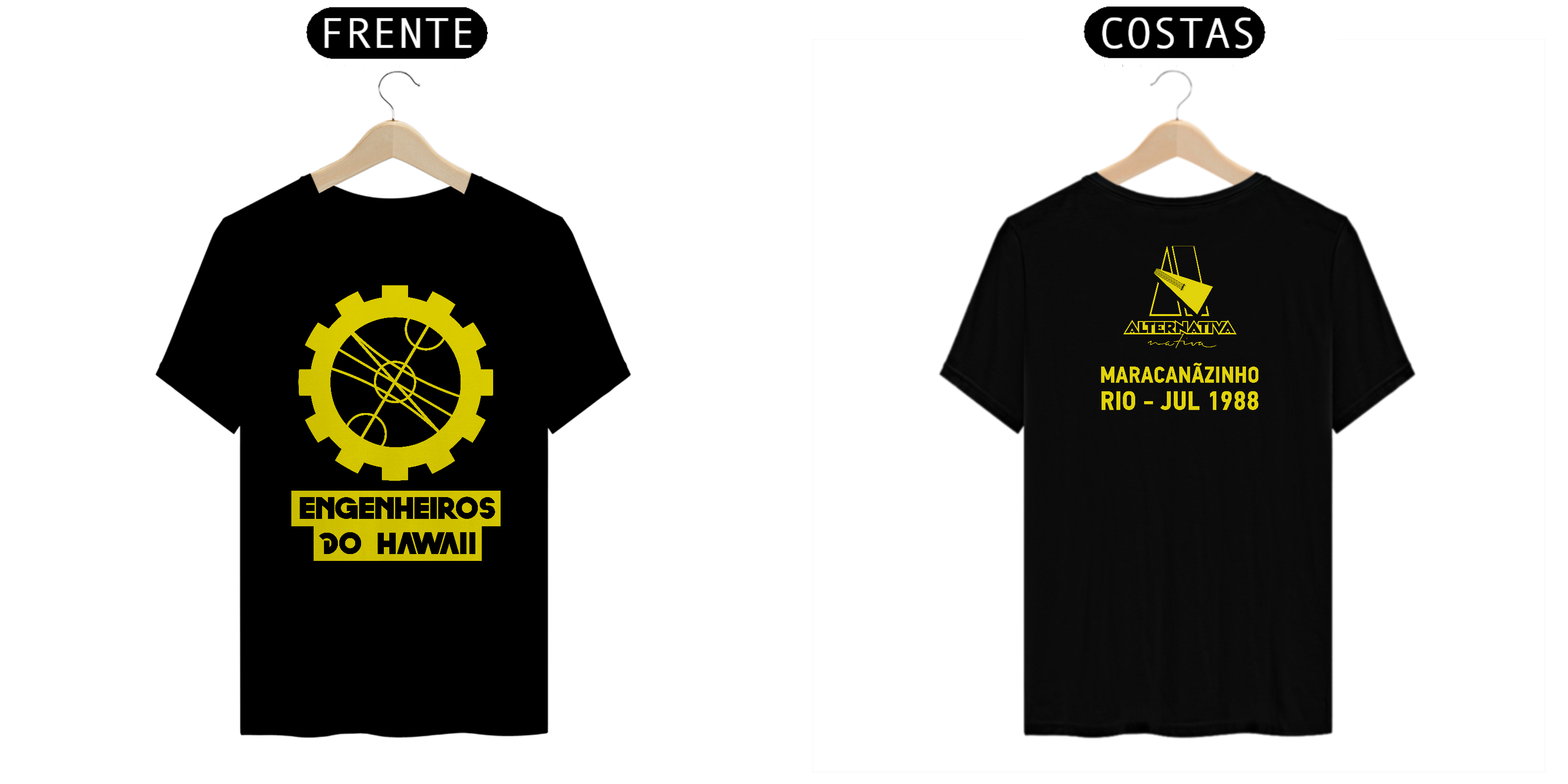 Nome do produto: T-Shirt Engenheiros do Hawaii, A Revolta dos Dandis, Alternativa Nativa 