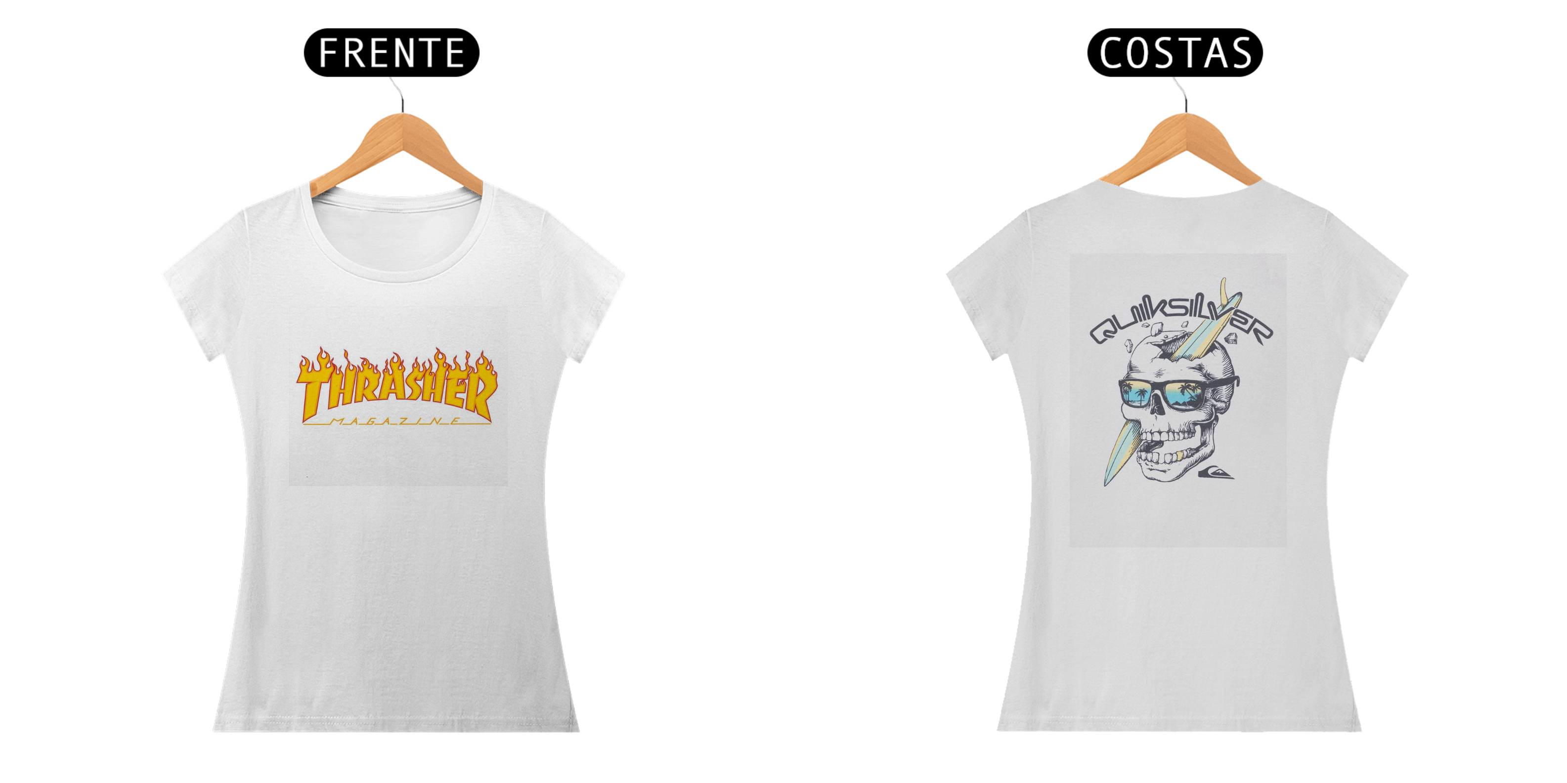 Nome do produto: Camisa Elegante De Skatista Feminina