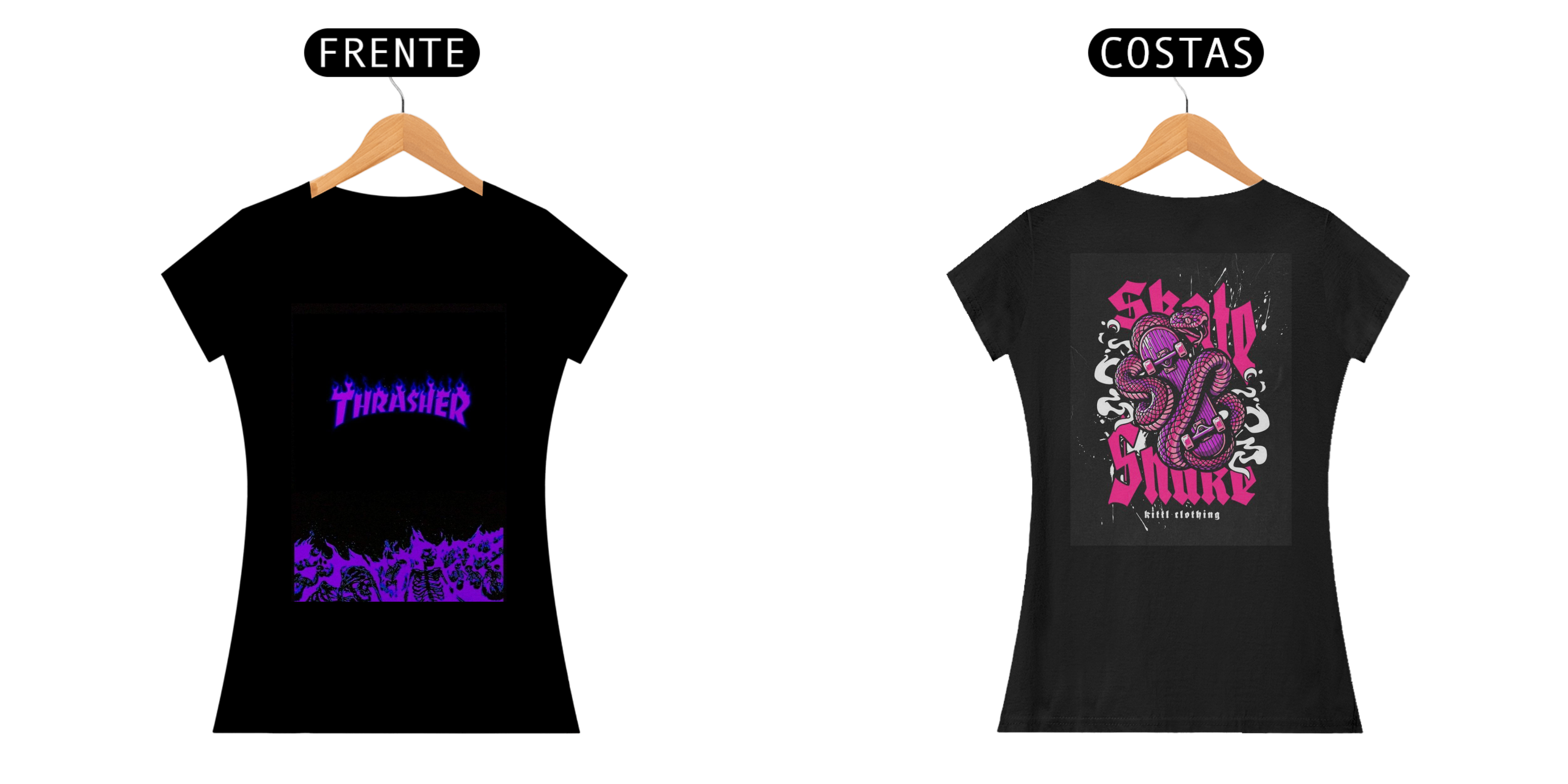 Nome do produto: Camisa Elegante De Skatista Feminina