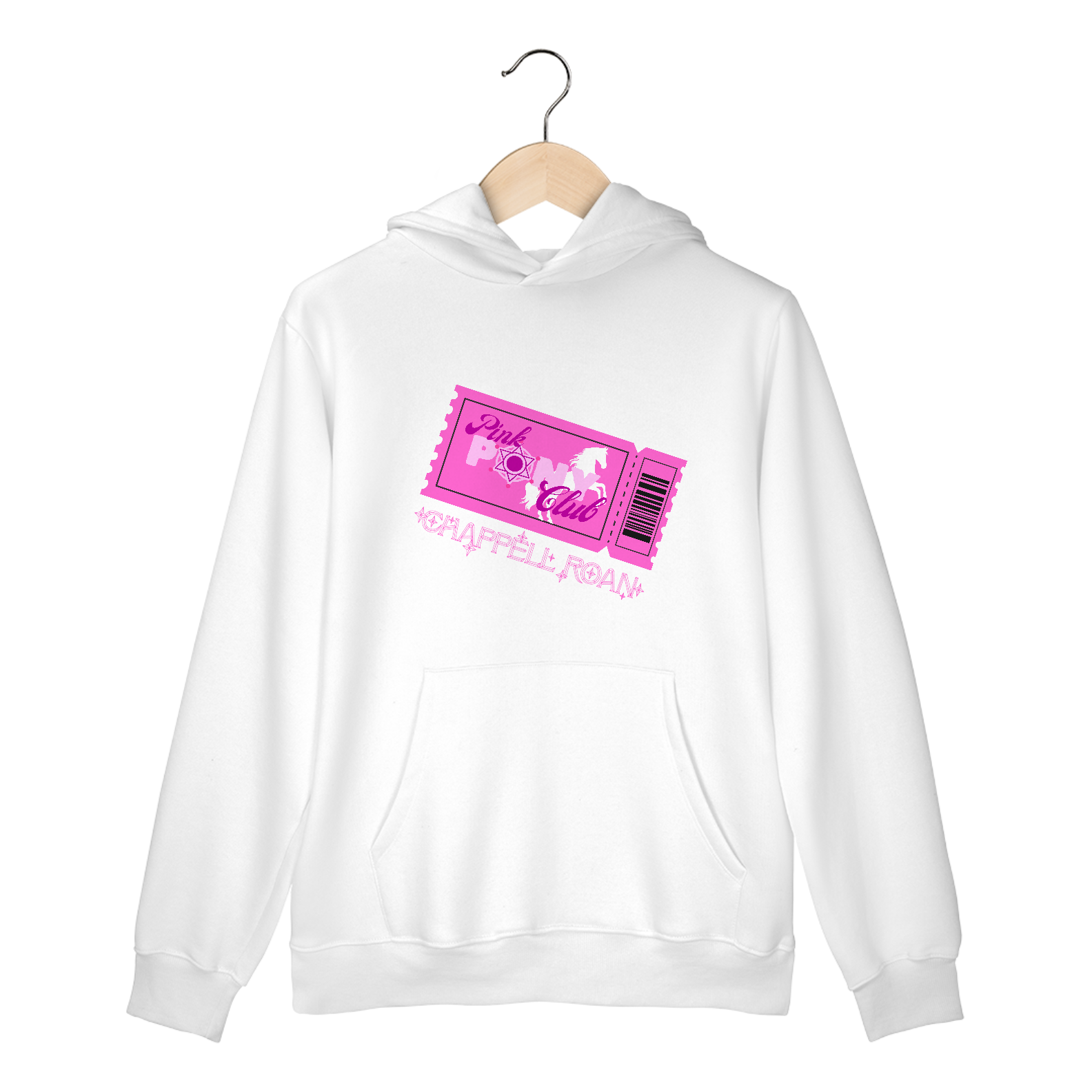 Nome do produto: Moletom Canguru Pink pony club