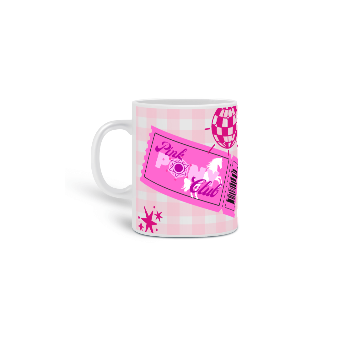 Nome do produto: Caneca Pink Pony Club