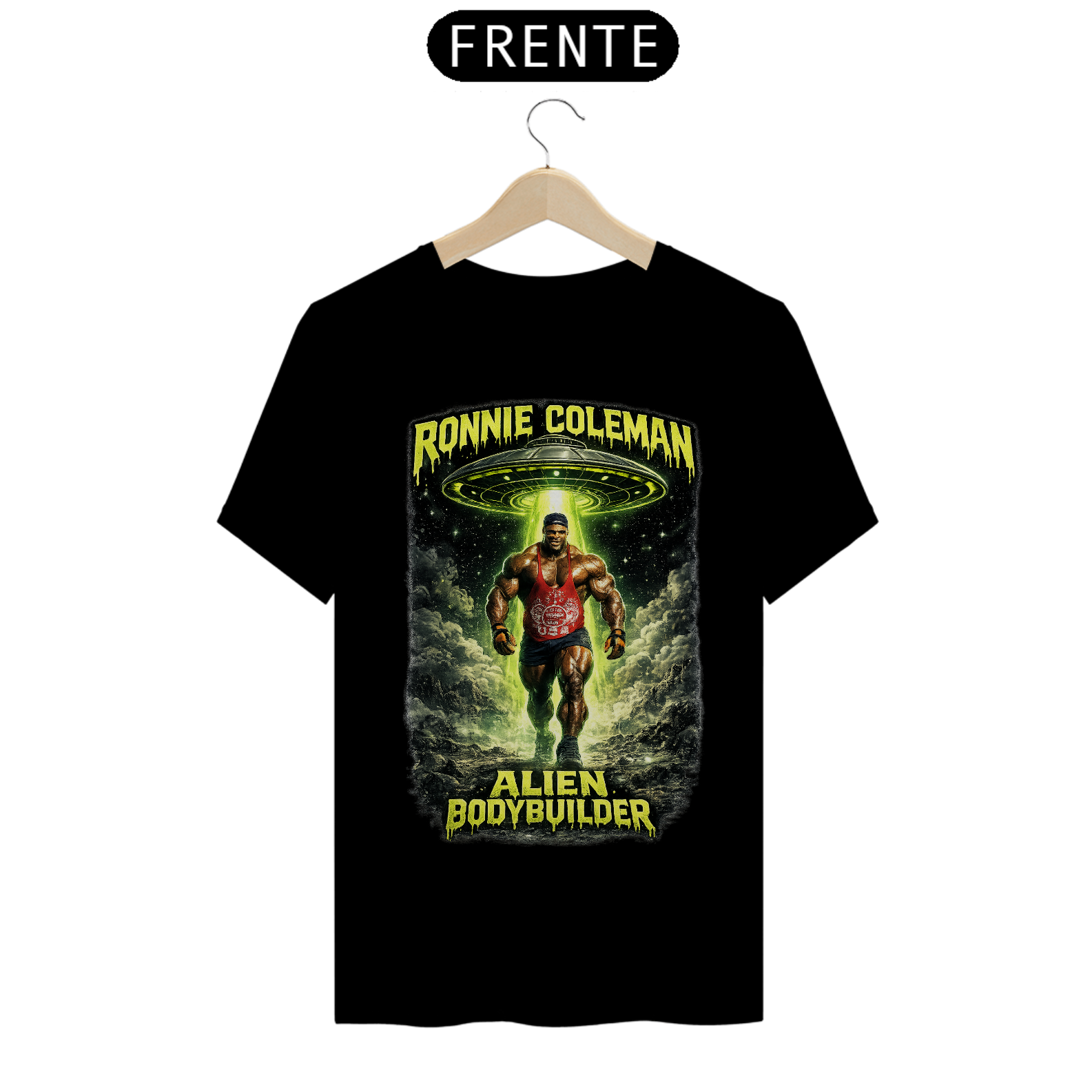 Nome do produto: Camisa Ronnie Coleman Alien Bodybuilder