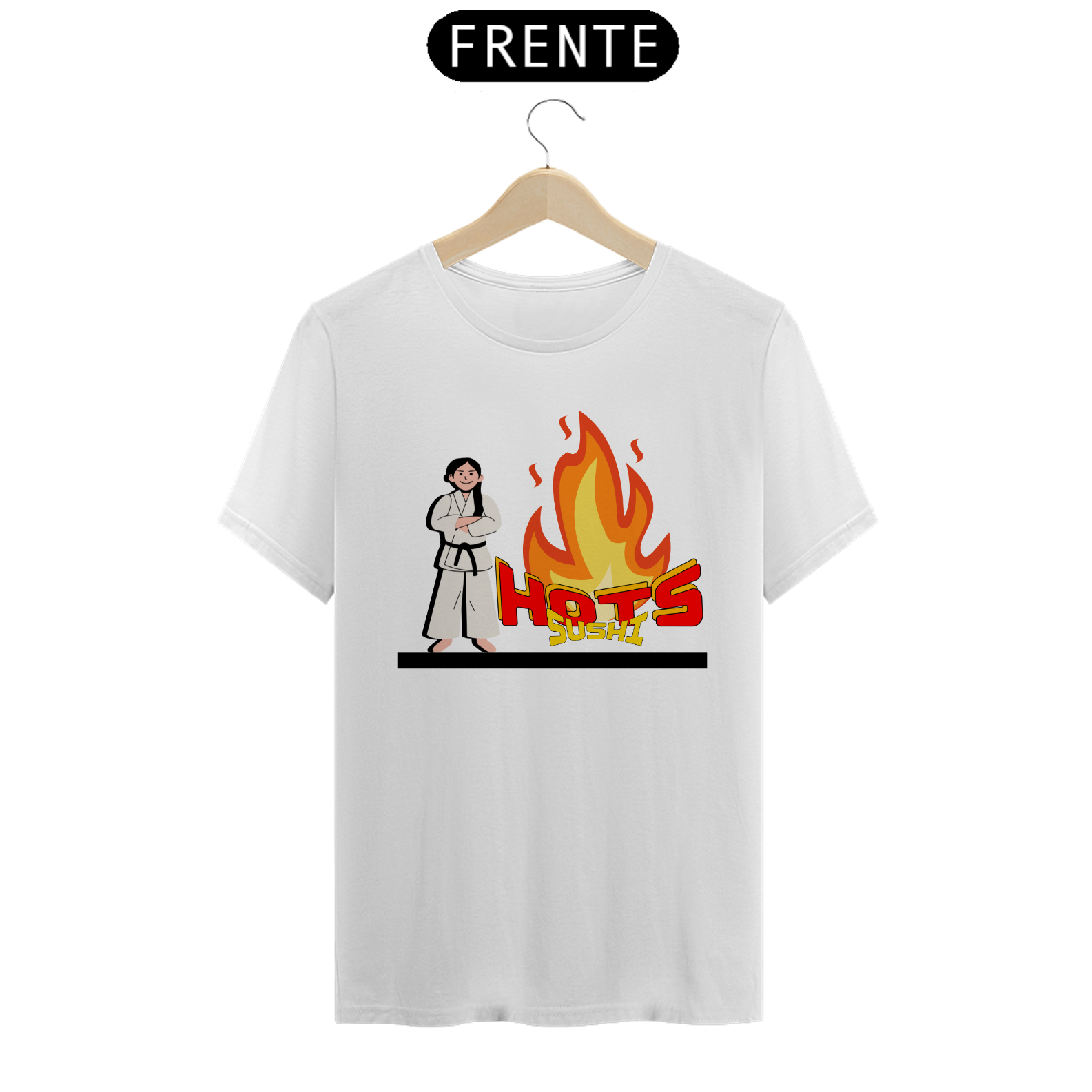 Nome do produto: CAMISA GOLA CARECA FAIXA-PRETA