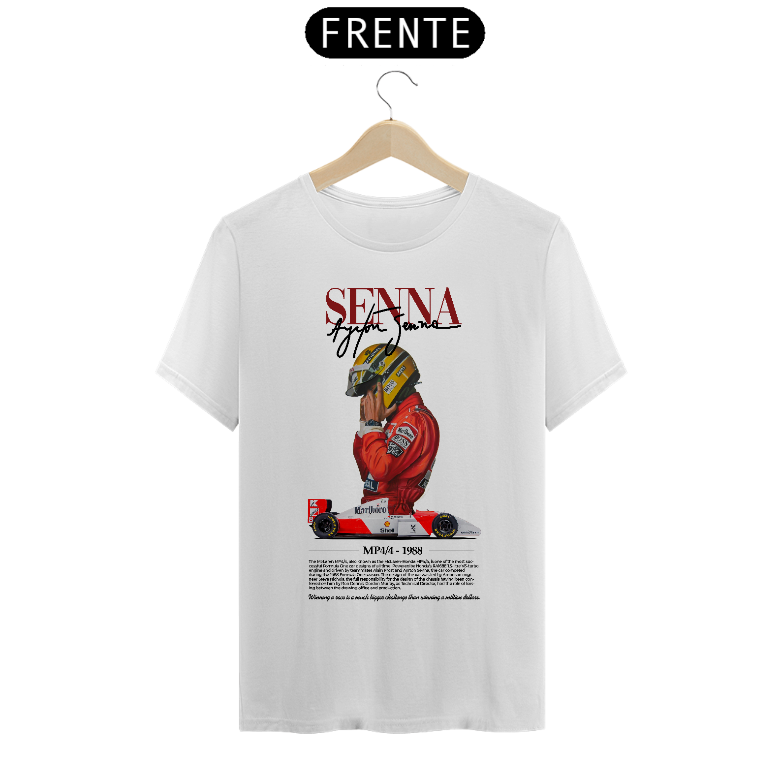 Camiseta Senna MP4/4 Branca