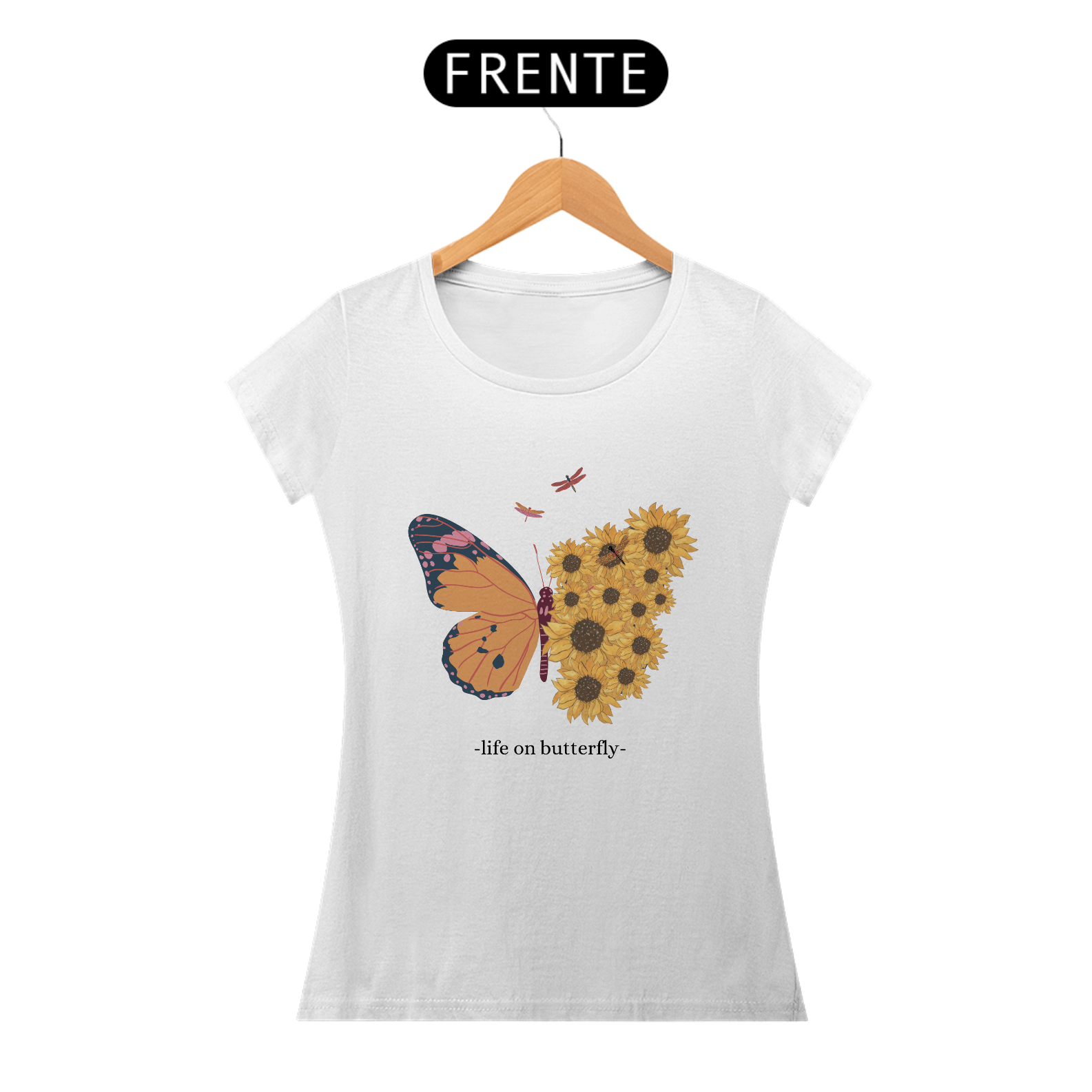 Nome do produto: CAMISA LIFE IN BUTTERFLY