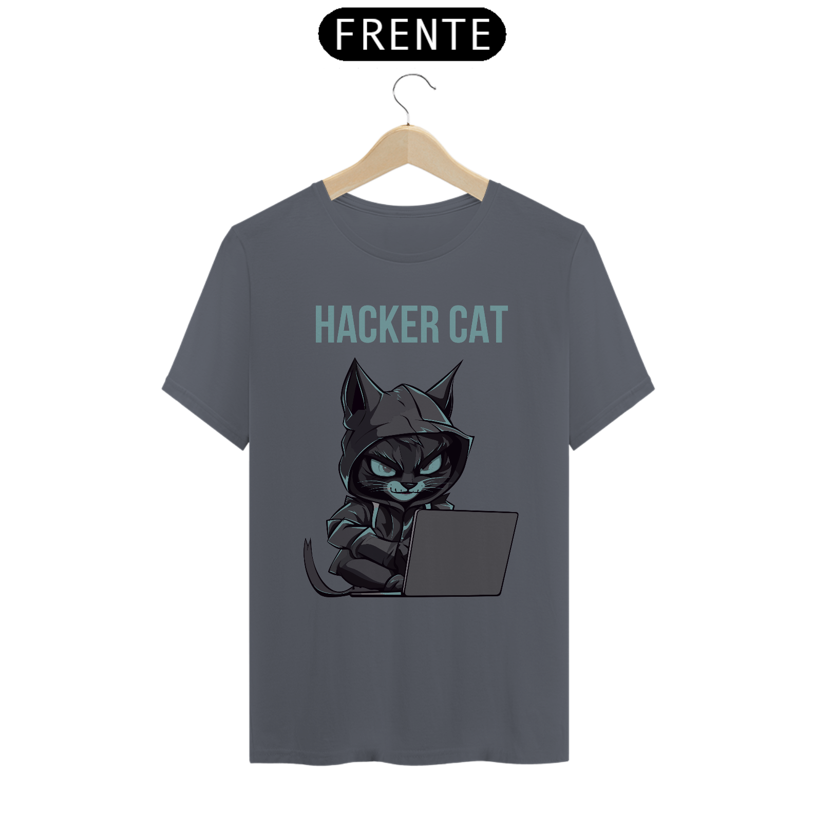 Nome do produto: CAMISA HACKER CAT