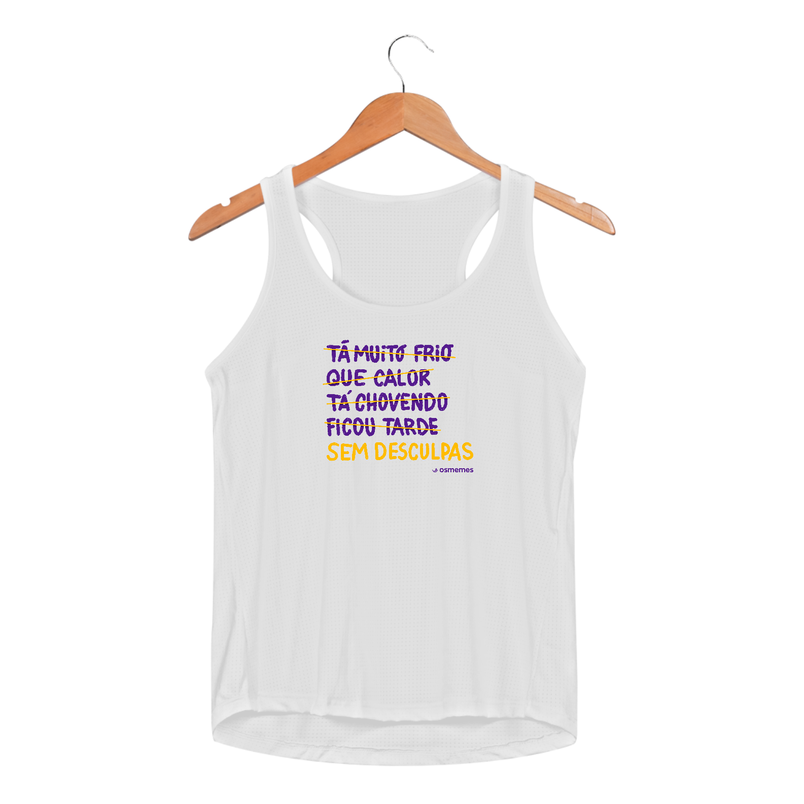 Nome do produto: Regata Fem Sportv Dry Uv - SEM DESCULPAS