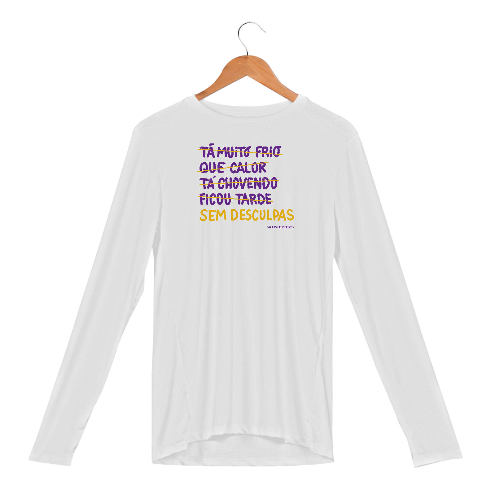 Nome do produto: Camisa Manga Longa Sport Dry Uv - SEM DESCULPAS