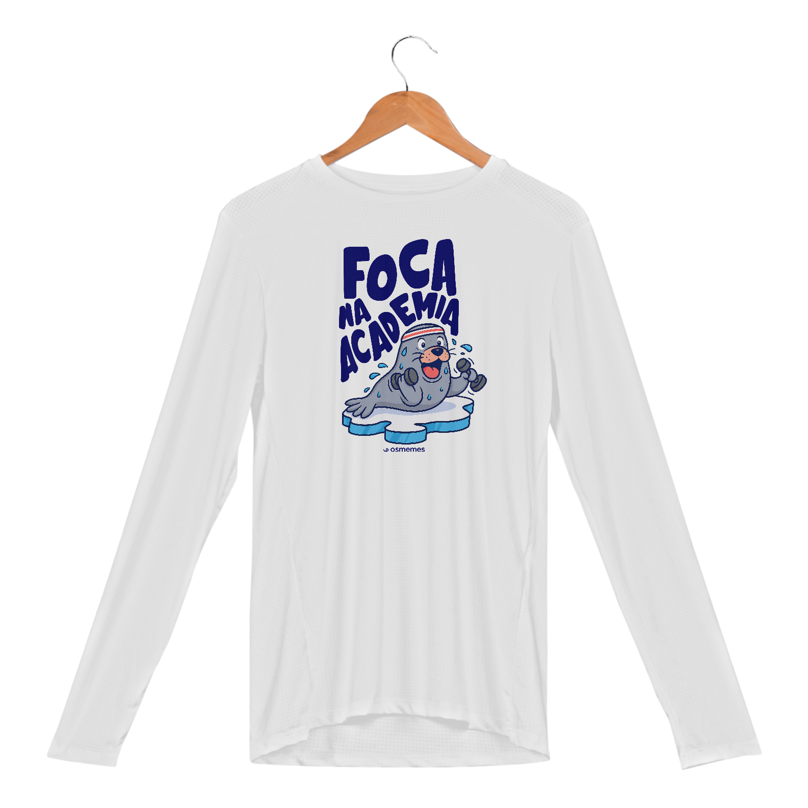 Nome do produto: Camisa Manga Longa Sport Dry Uv - FOCA NA ACADEMIA