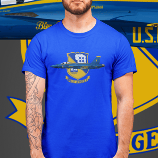 Camiseta Blue Angels F-18 | Caça F/A-18 Hornet Navy