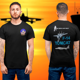 Camiseta F-14 Tomcat | Estilo Top Gun Militar