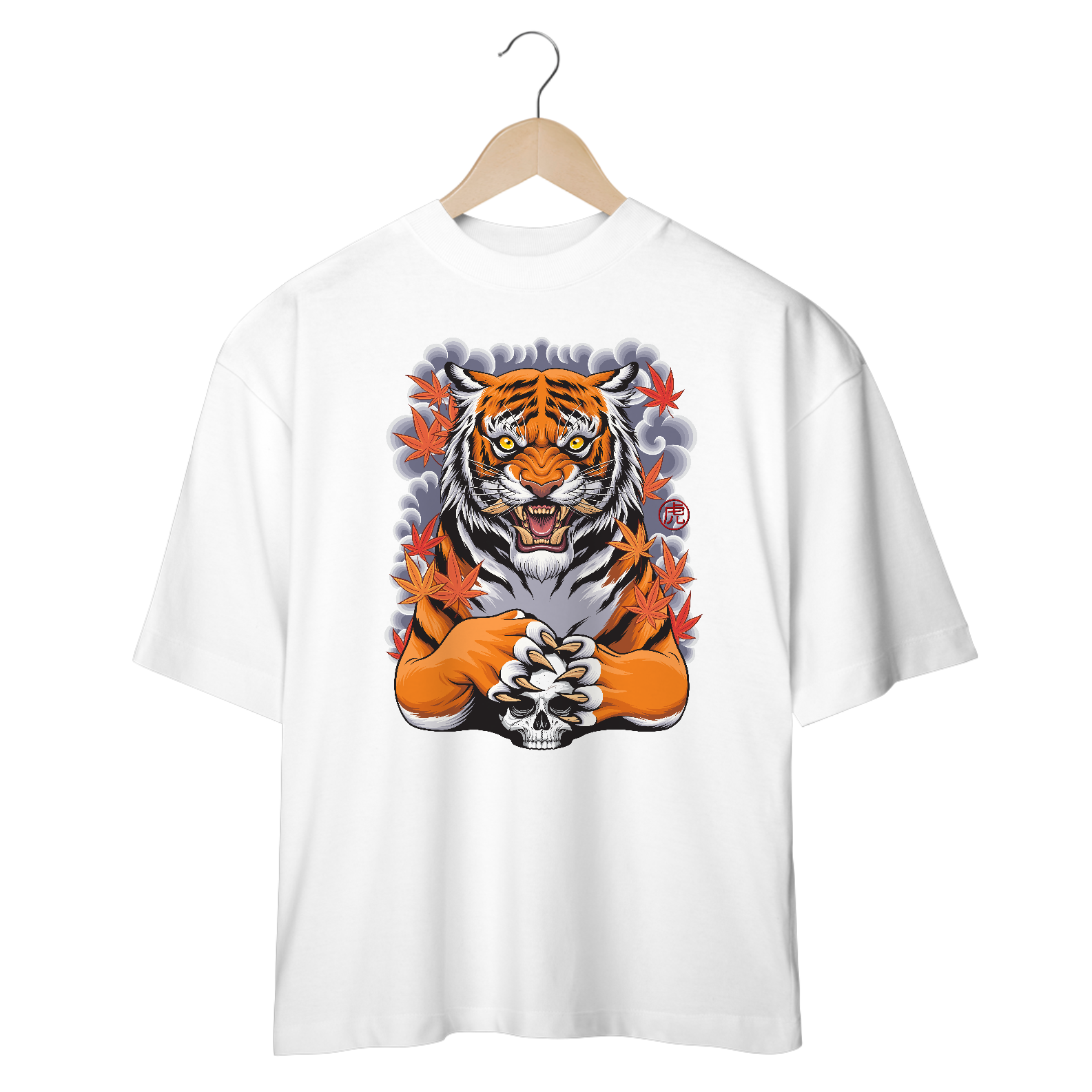 TIGER AND SKULL - OVERSIZE