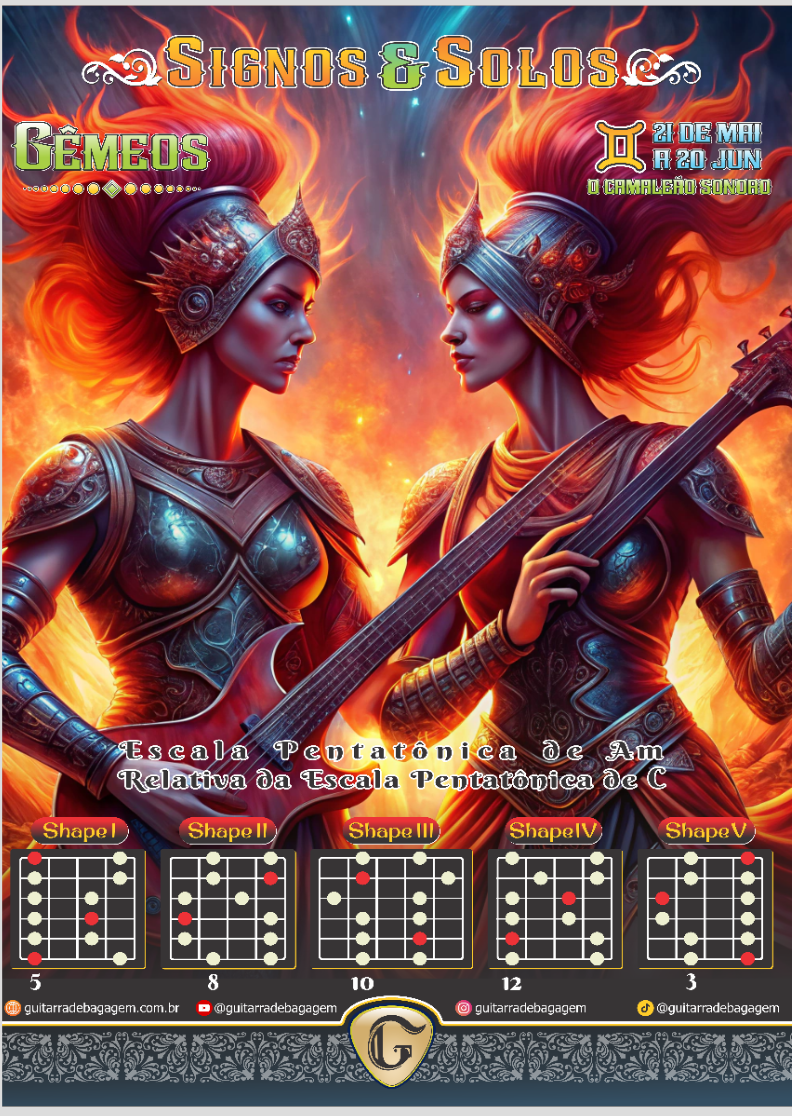 Pôster Signos e Solos - Gêmeos - Versão Feminina